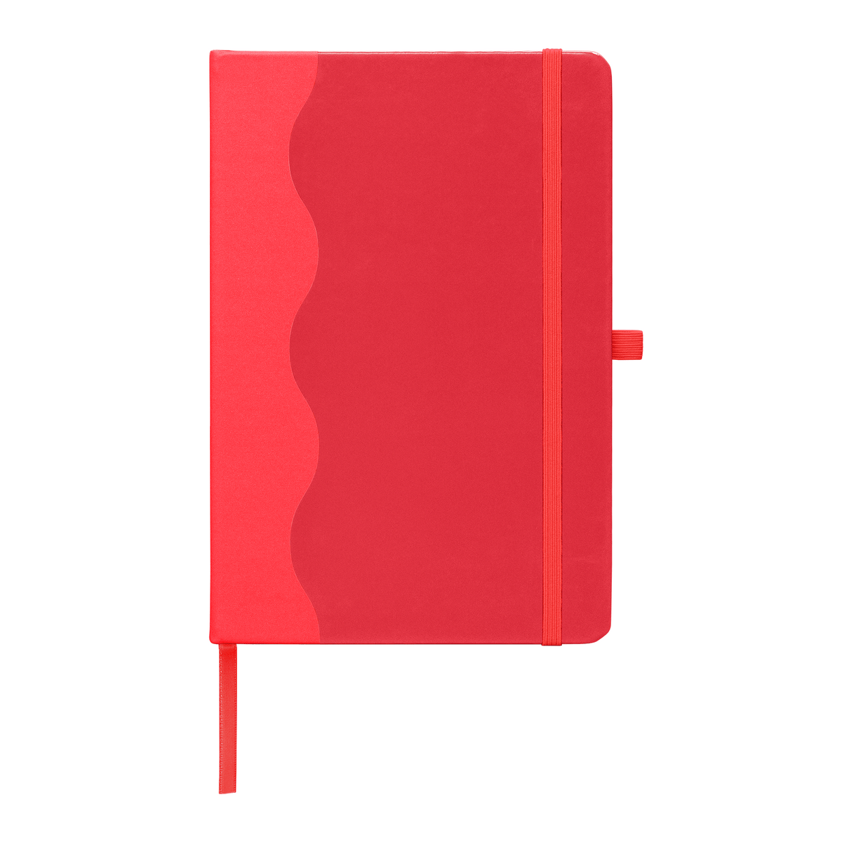 Journal Grete en PU recyclé à motif ondulé – A5