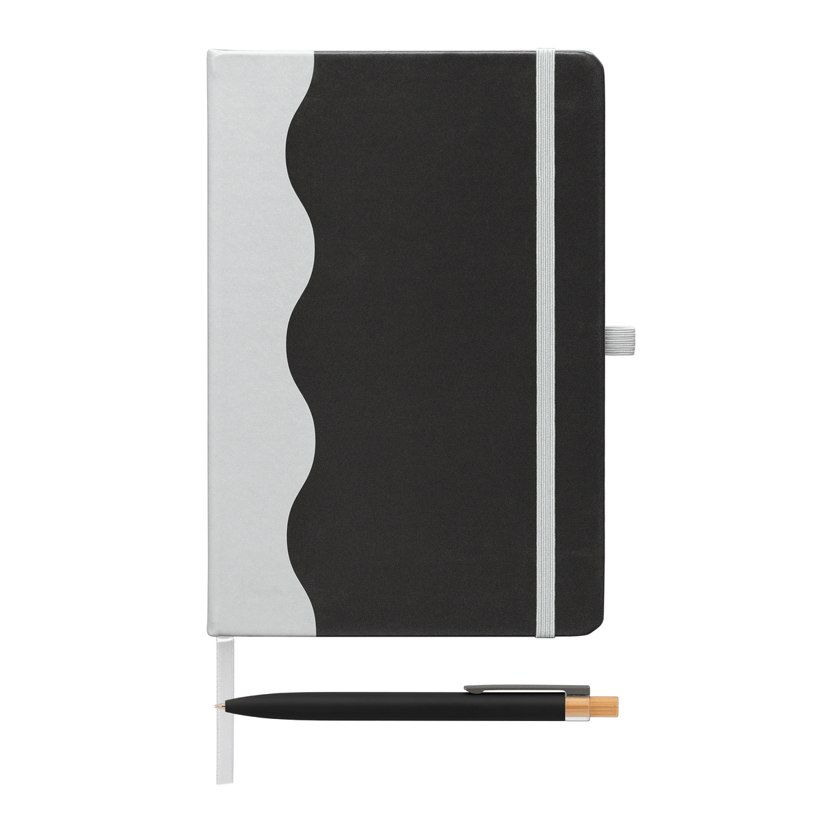 Carnet Grete à motif vagues + stylo - A5