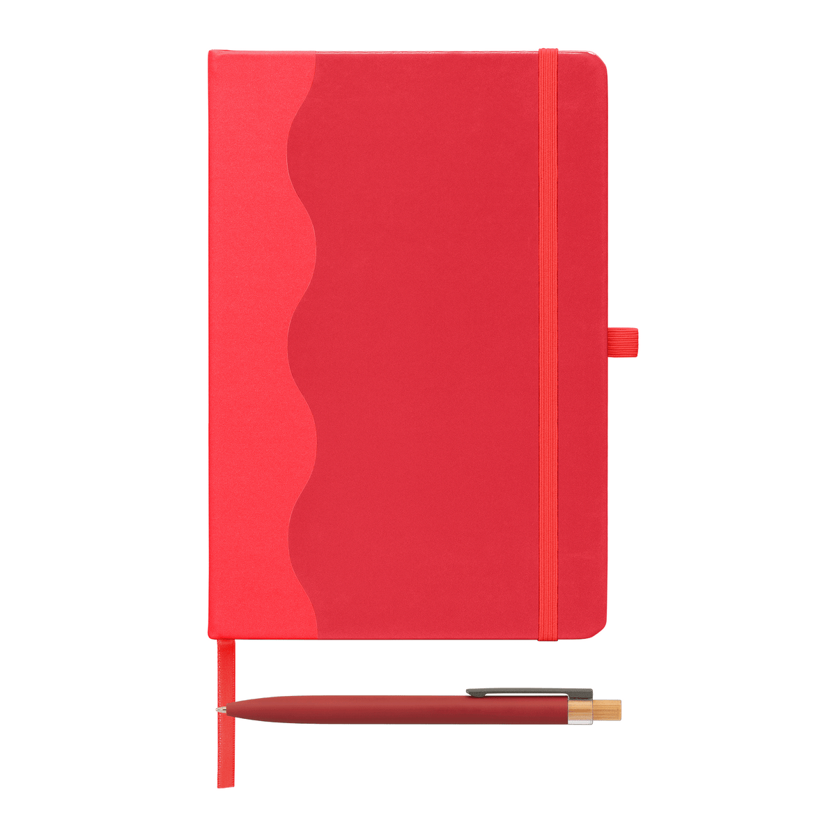 Carnet Grete à motif vagues + stylo - A5