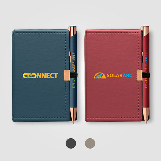 Coffret Bloc-notes et stylo Crosby en Rose Gold
