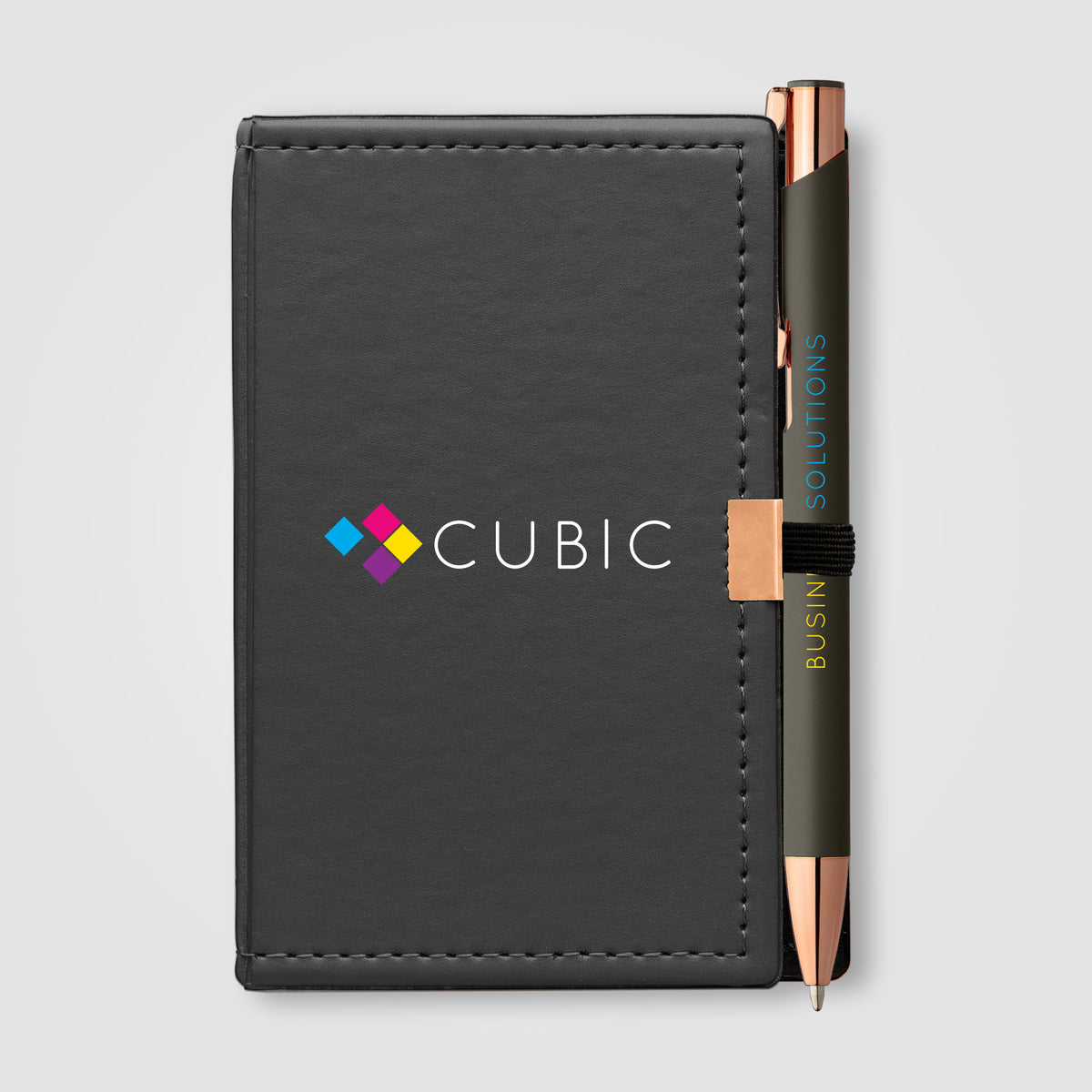 Coffret Bloc-notes et stylo Crosby en Rose Gold