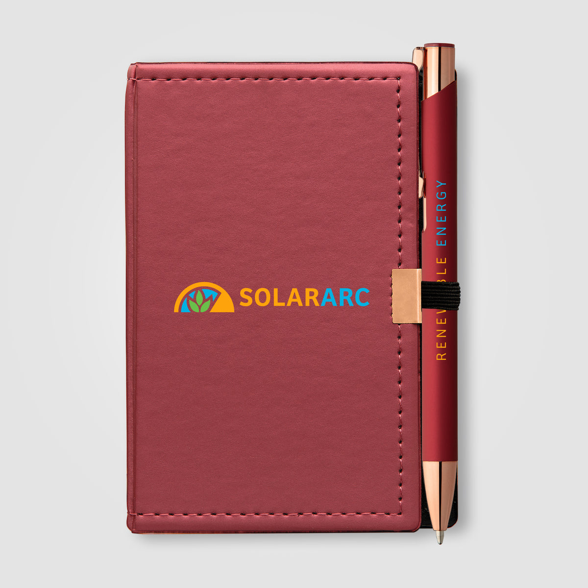 Coffret Bloc-notes et stylo Crosby en Rose Gold