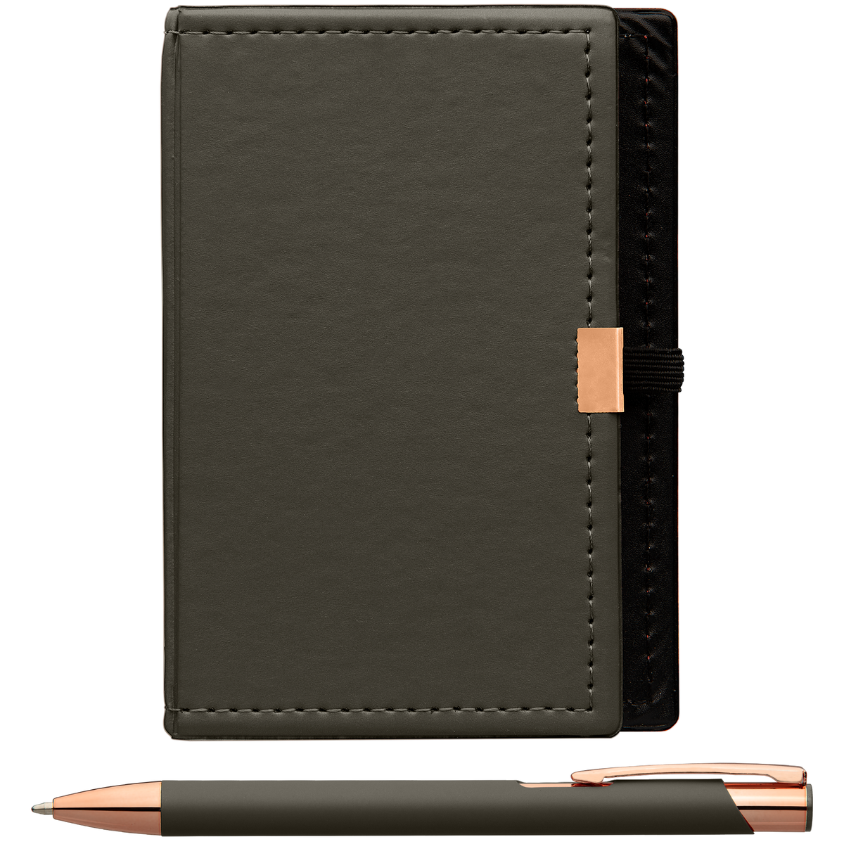 Coffret Bloc-notes et stylo Crosby en Rose Gold