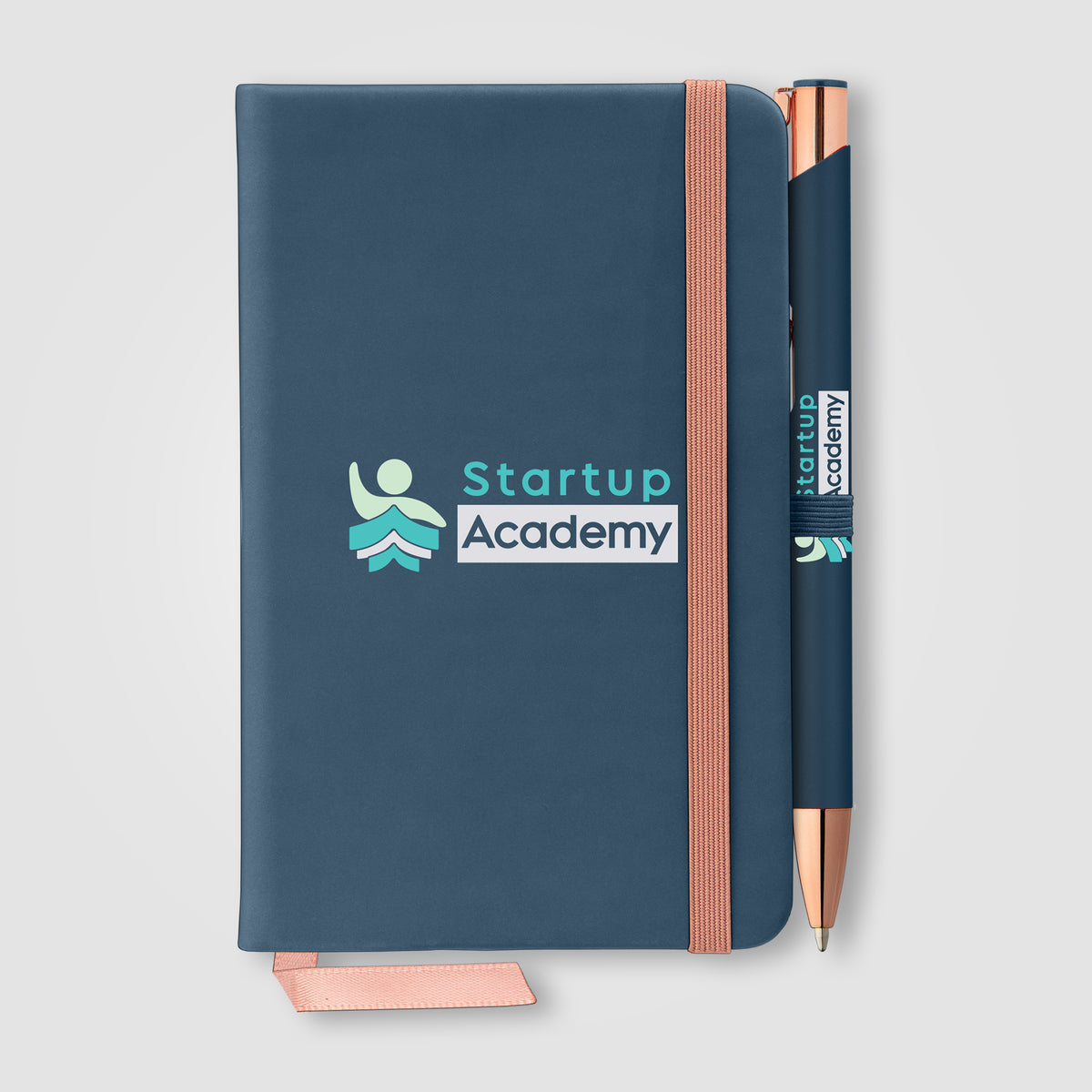 Miller Softy Rose Gold Carnet de Notes & Stylo Crosby Coffret cadeau