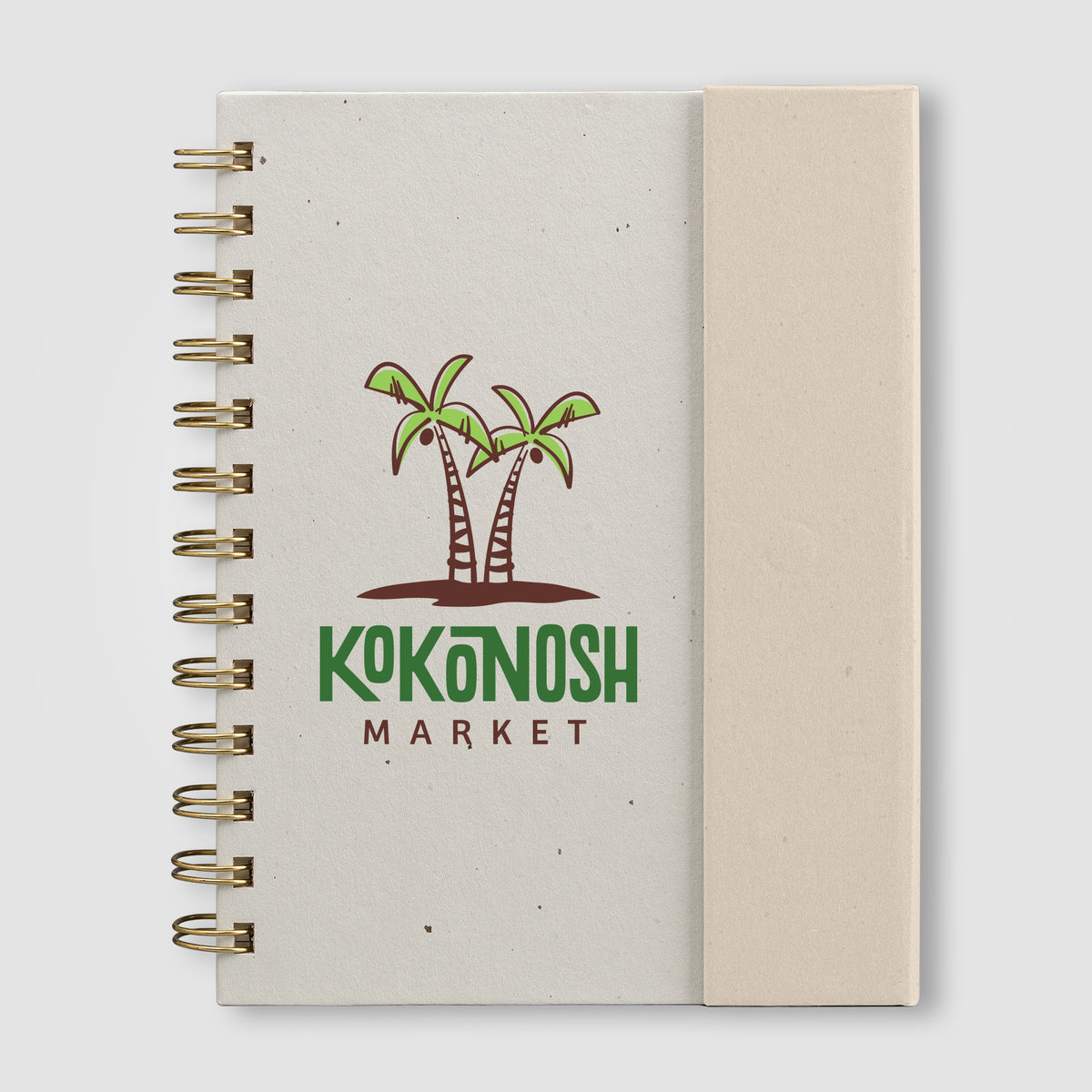 Organiseur Halden, papier FSC, carnet à spirales avec notes adhésives - B6
