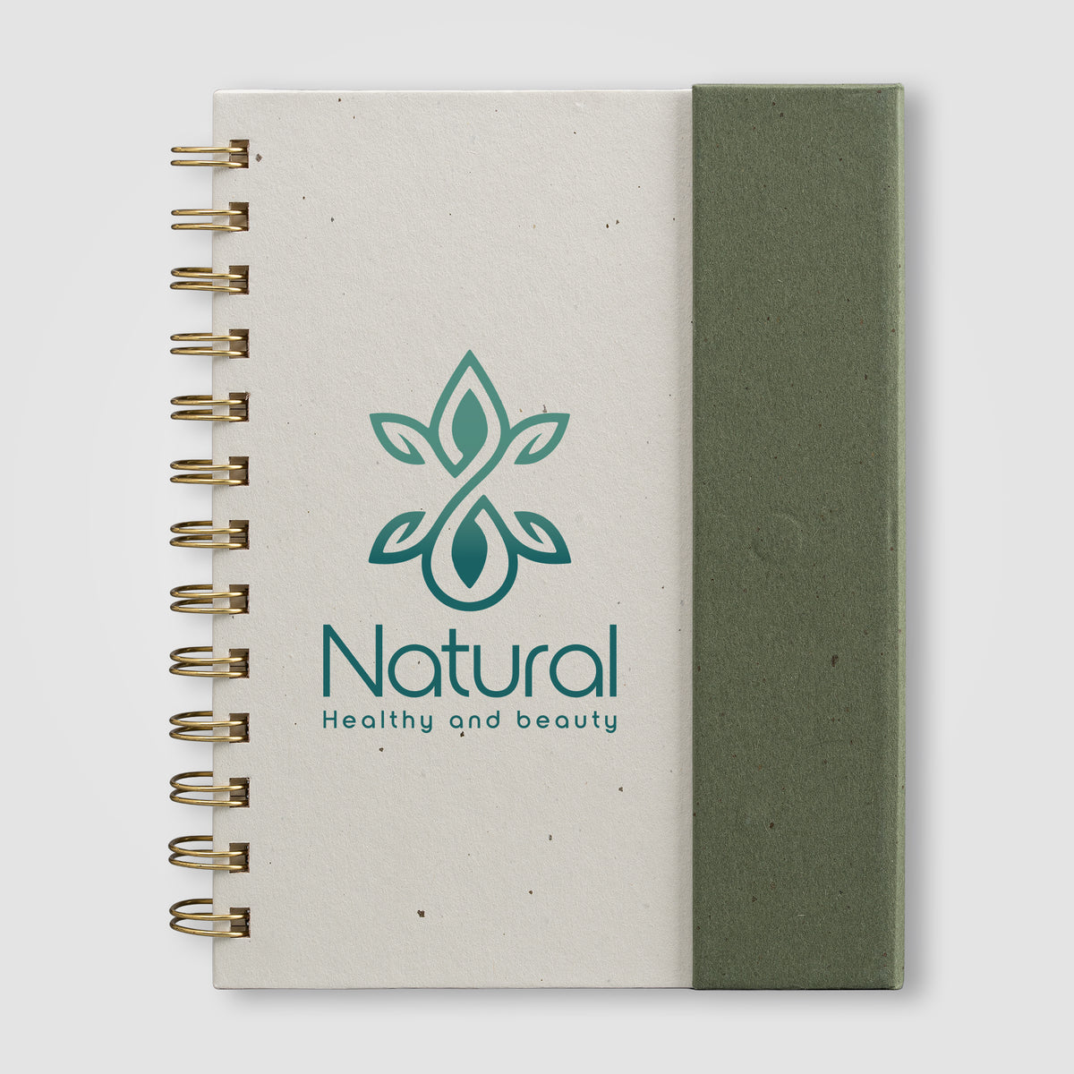 Organiseur Halden, papier FSC, carnet à spirales avec notes adhésives - B6