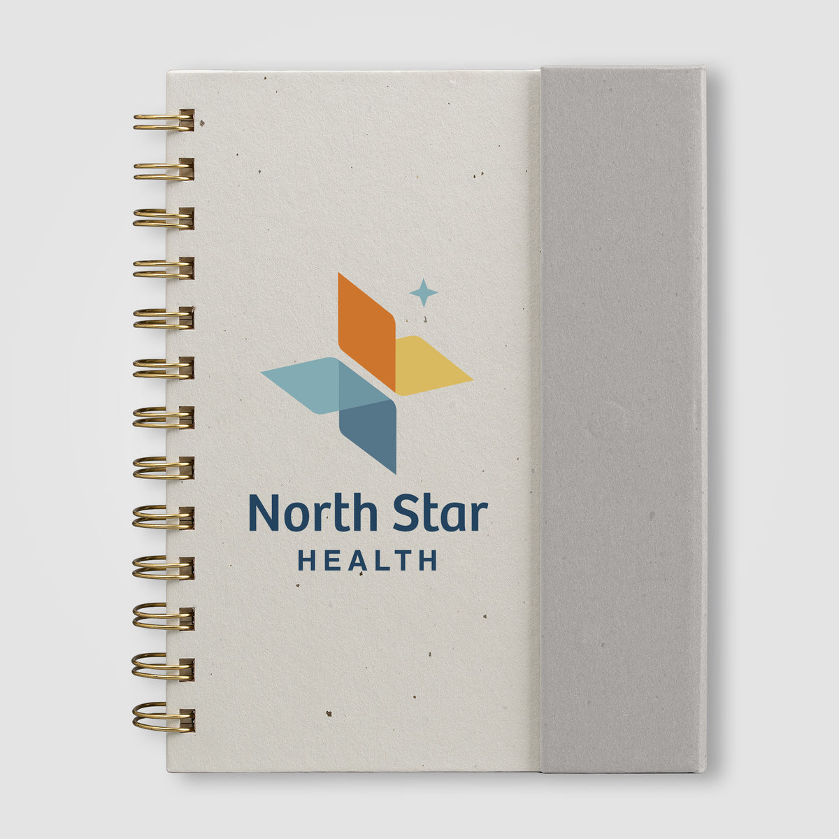Organiseur Halden, papier FSC, carnet à spirales avec notes adhésives - B6