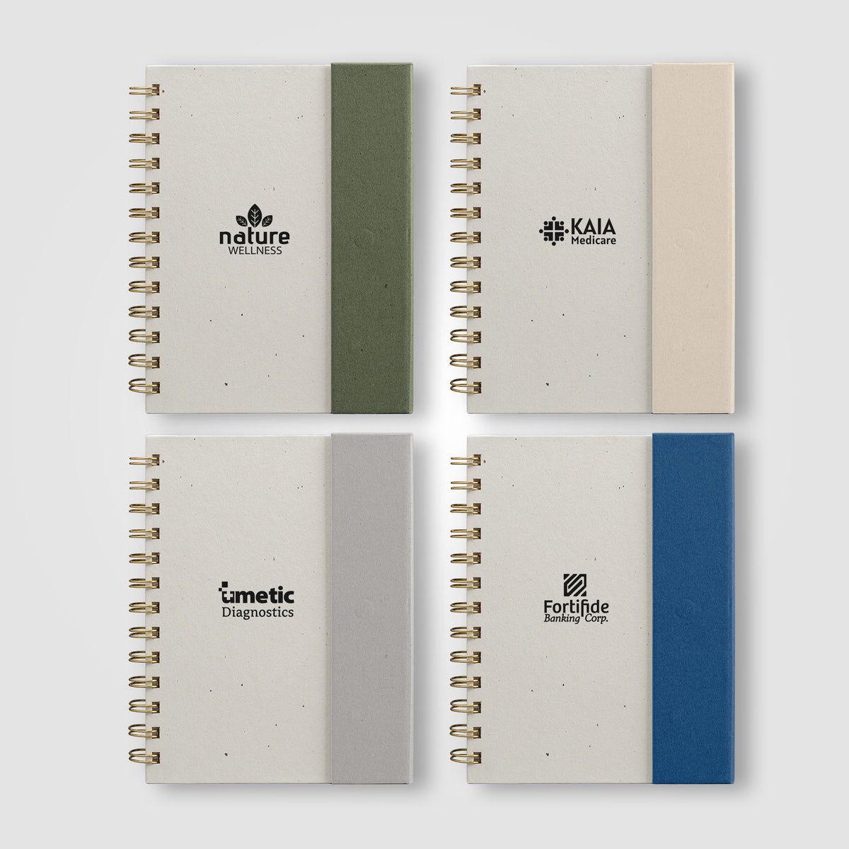 Organiseur Halden, papier FSC, carnet à spirales avec notes adhésives - B6