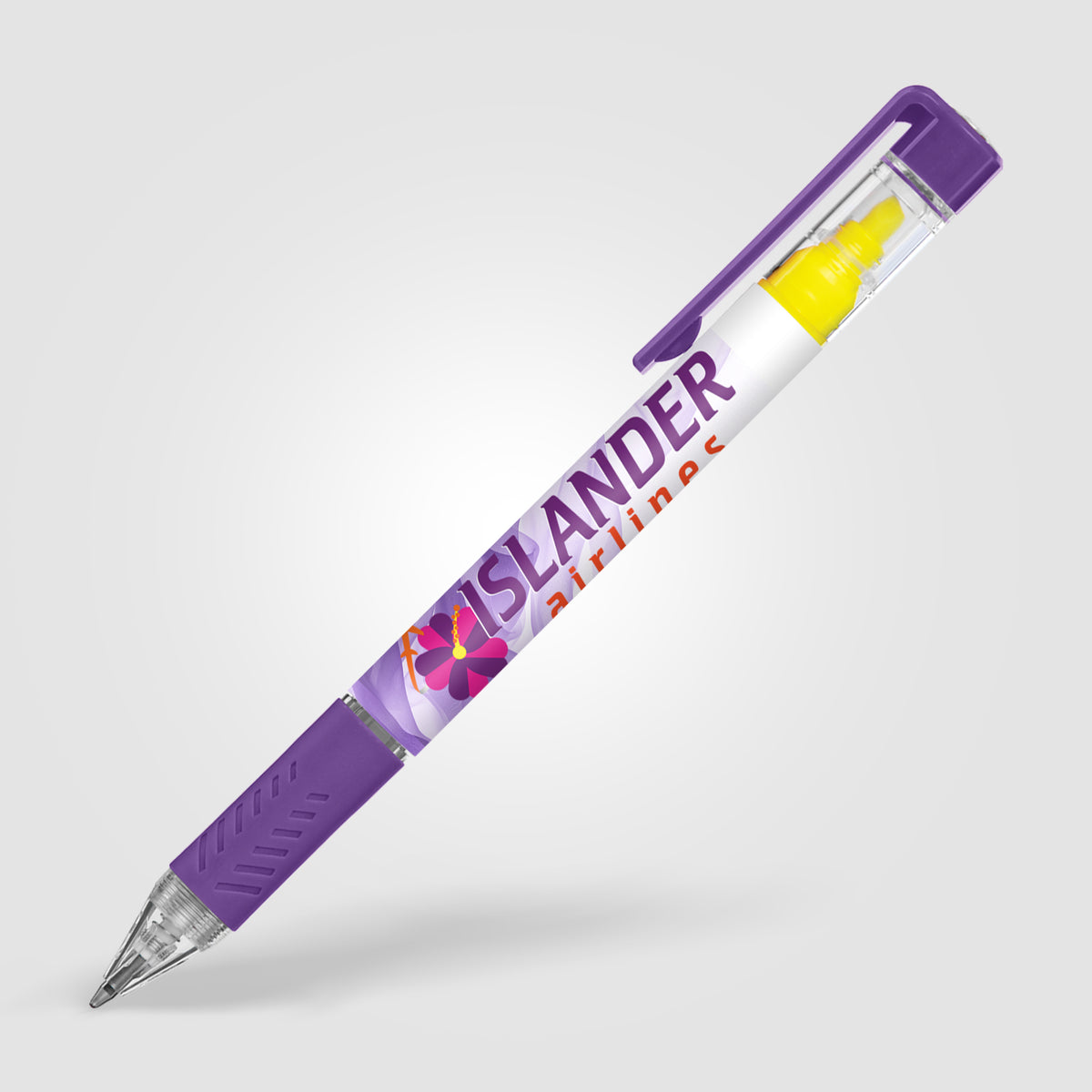 Stylo surligneur Bergman avec grip colouré