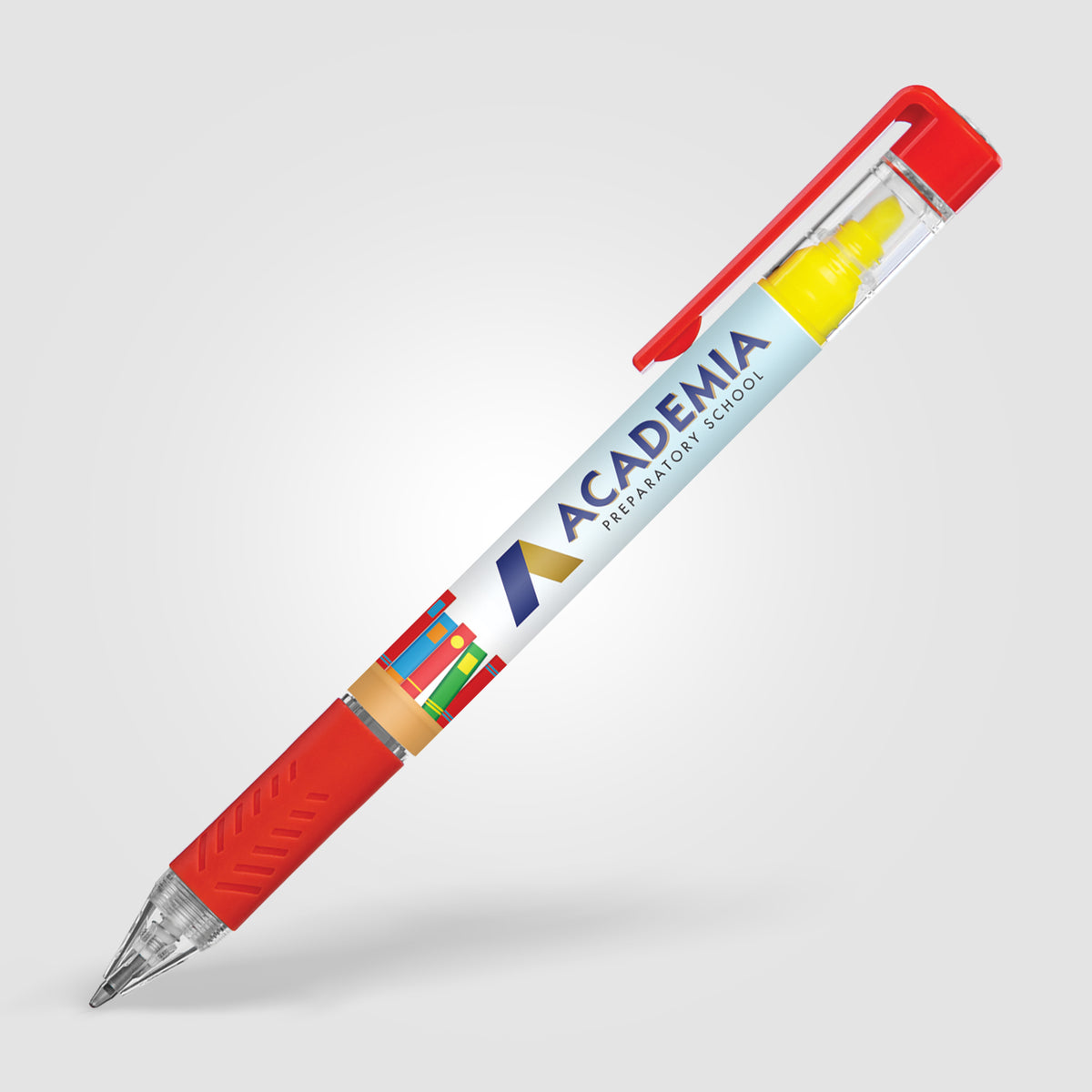Stylo surligneur Bergman avec grip colouré