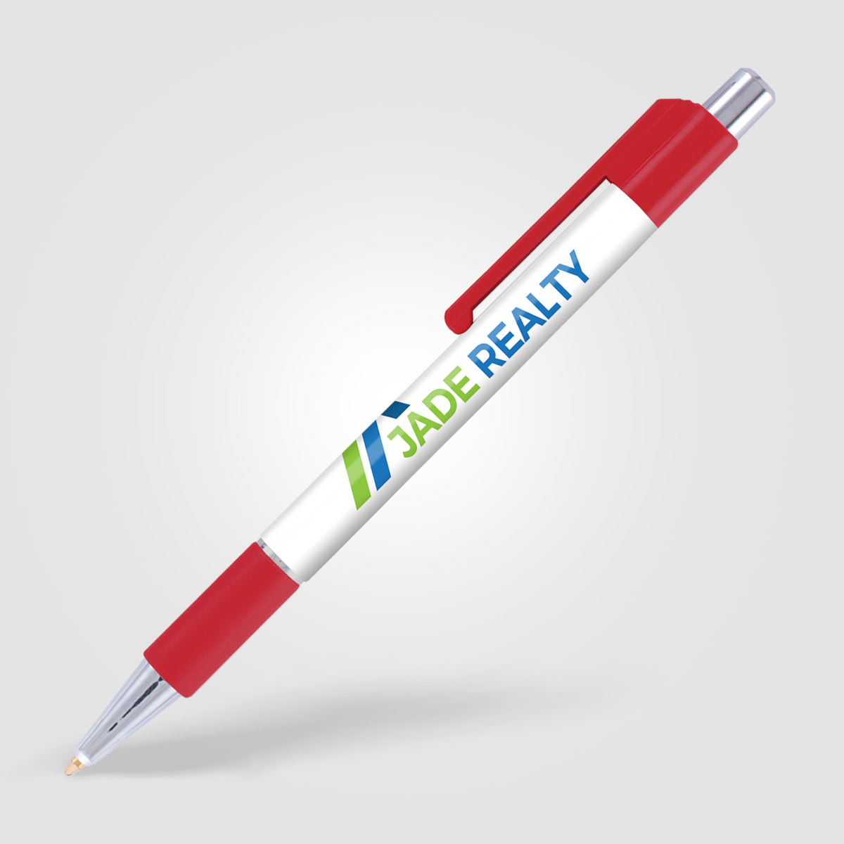Stylo Astaire chrome avec grip coloré