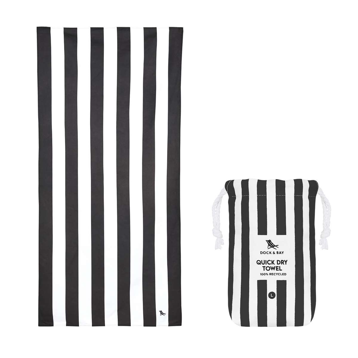 Serviette Dock & Bay© en tissu à séchage rapide – 160 × 90 cm