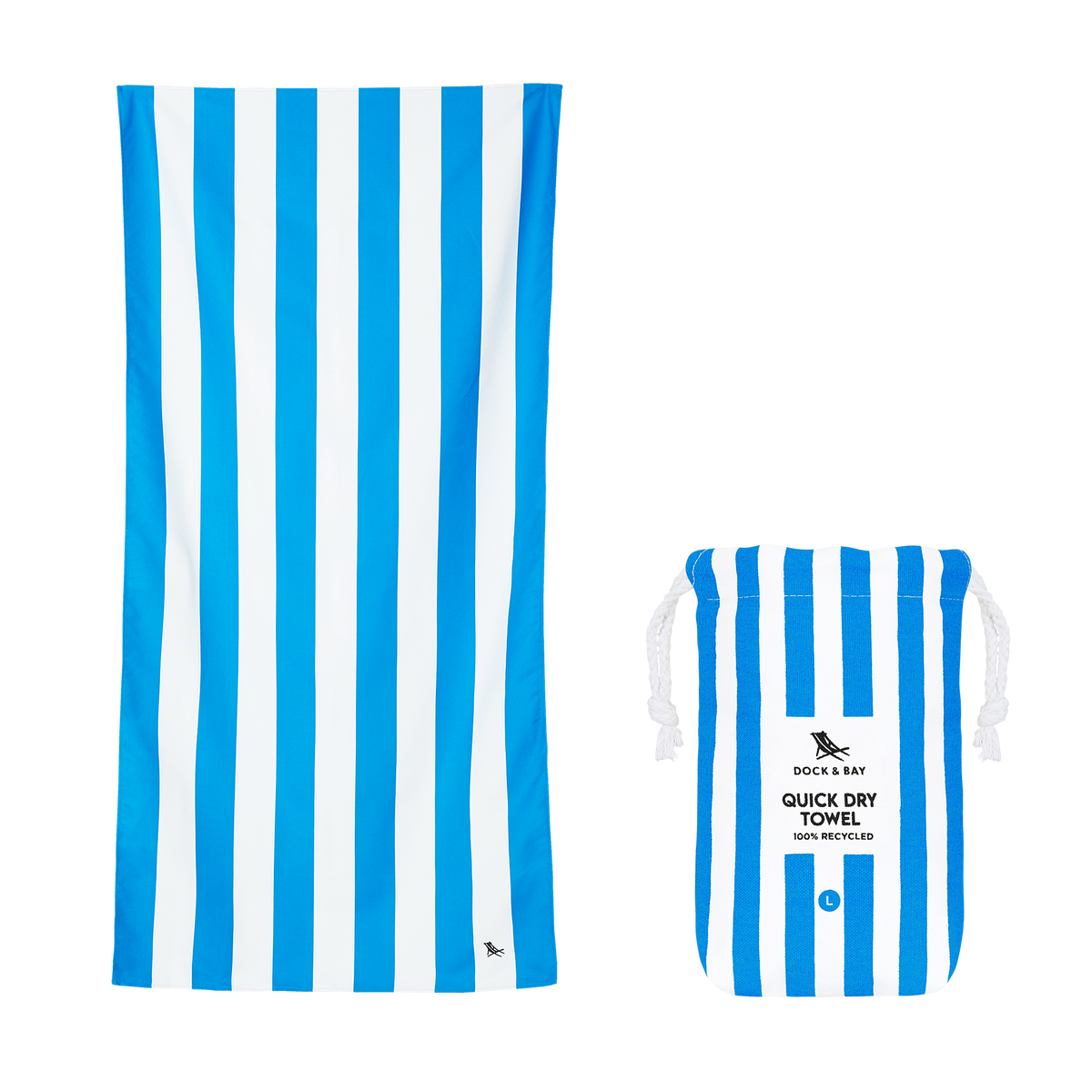 Serviette Dock & Bay© en tissu à séchage rapide – 160 × 90 cm