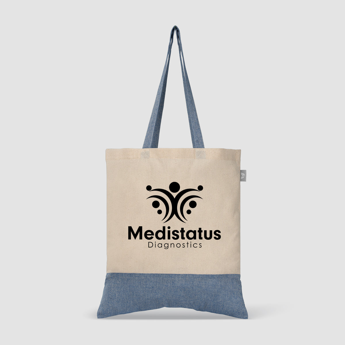 Quebec - Sac fourre-tout en coton recyclé bicolore 140 gsm