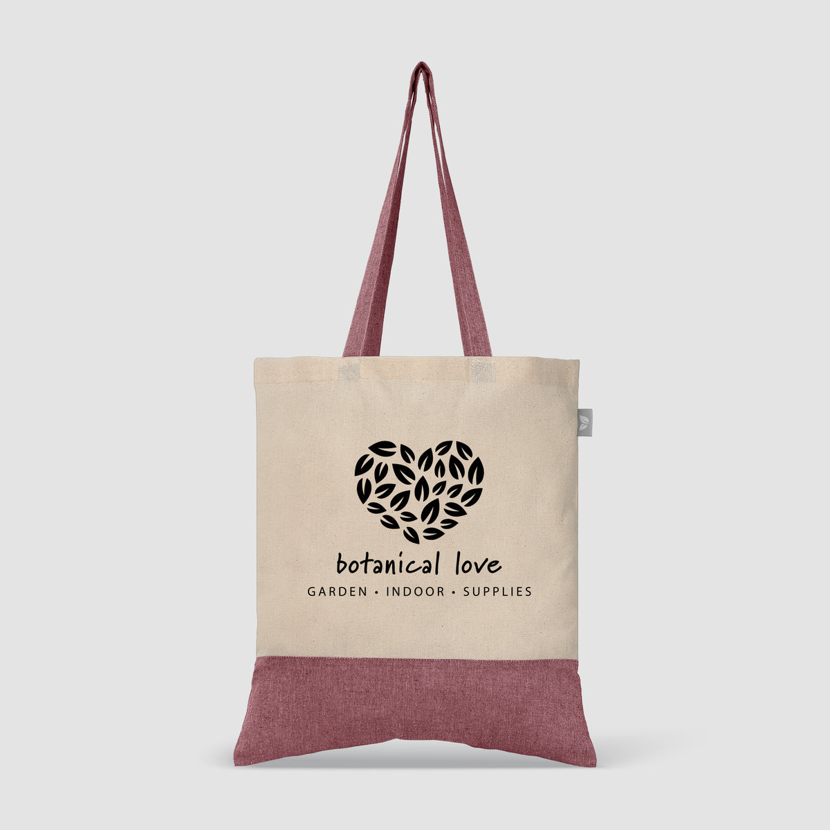 Quebec - Sac fourre-tout en coton recyclé bicolore 140 gsm