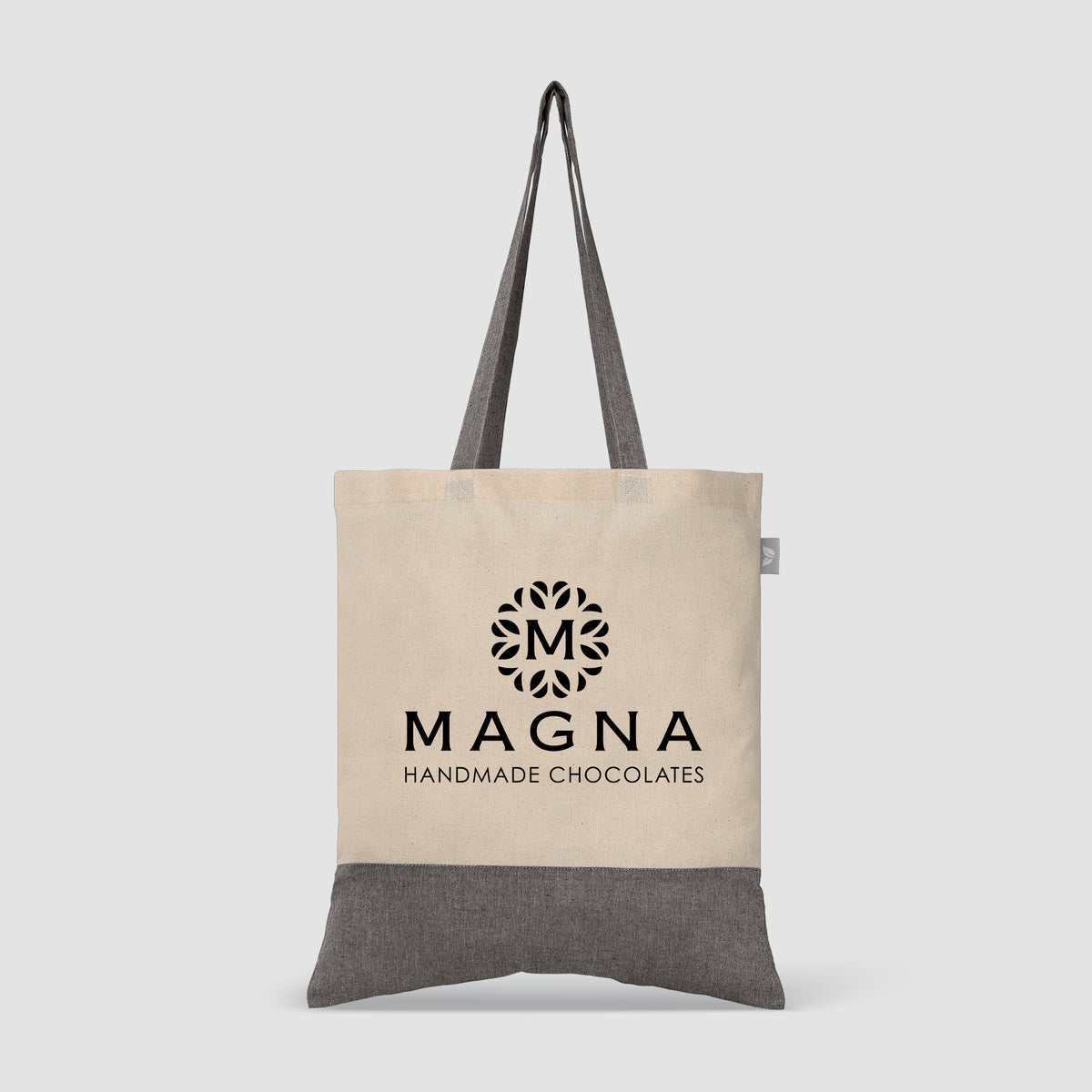 Quebec - Sac fourre-tout en coton recyclé bicolore 140 gsm