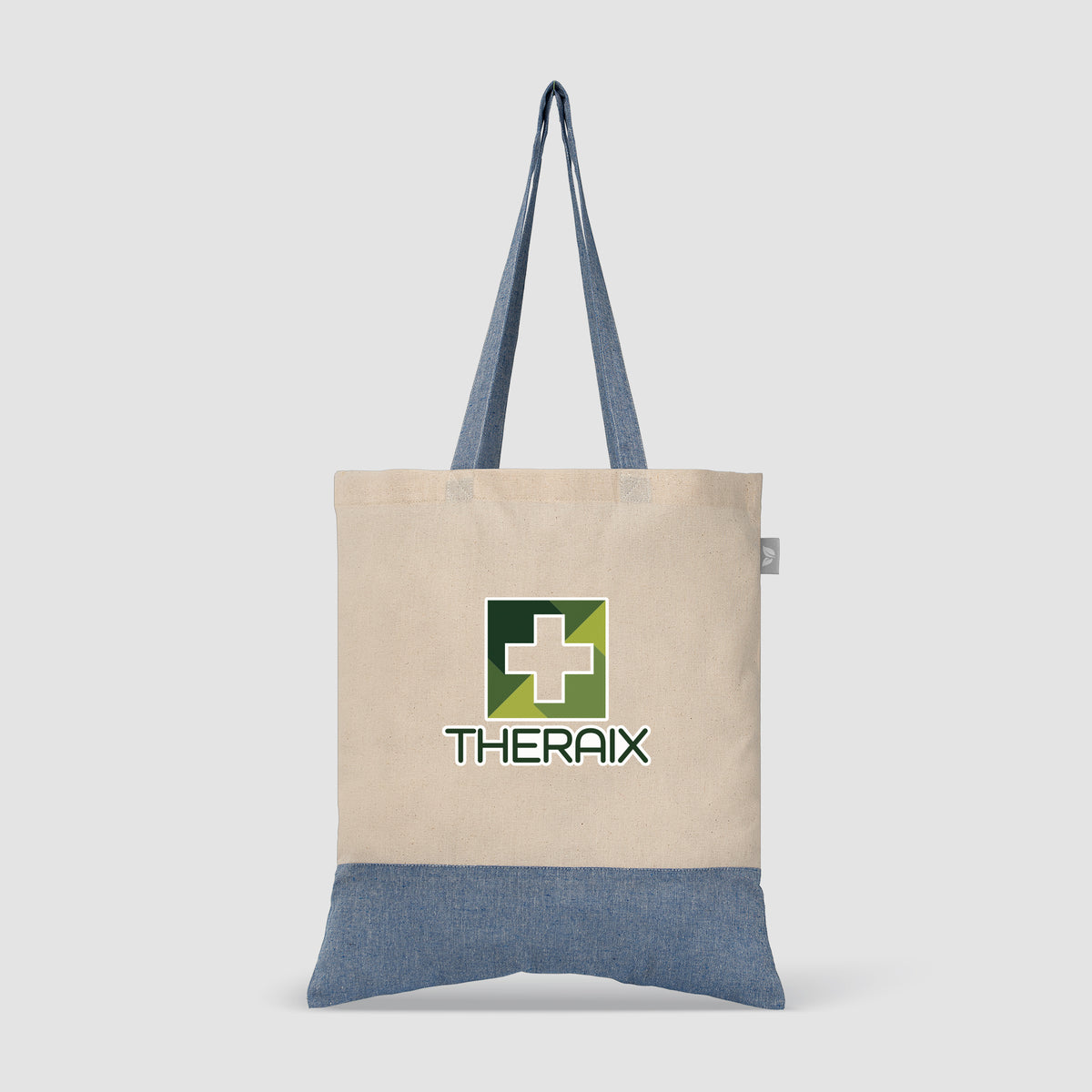 Quebec - Sac fourre-tout en coton recyclé bicolore 140 gsm