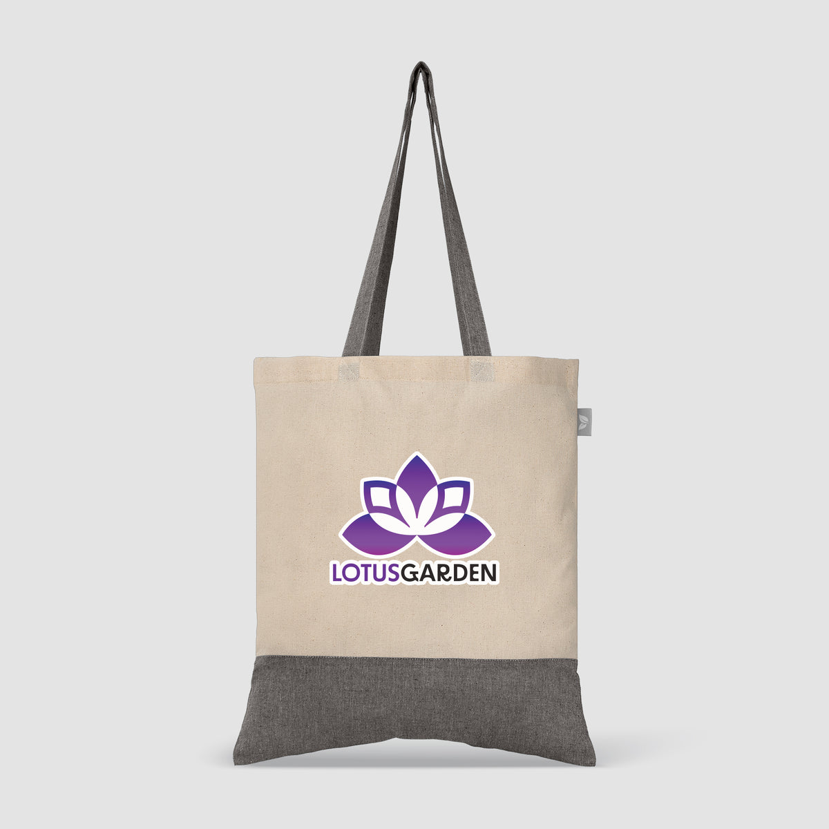 Quebec - Sac fourre-tout en coton recyclé bicolore 140 gsm