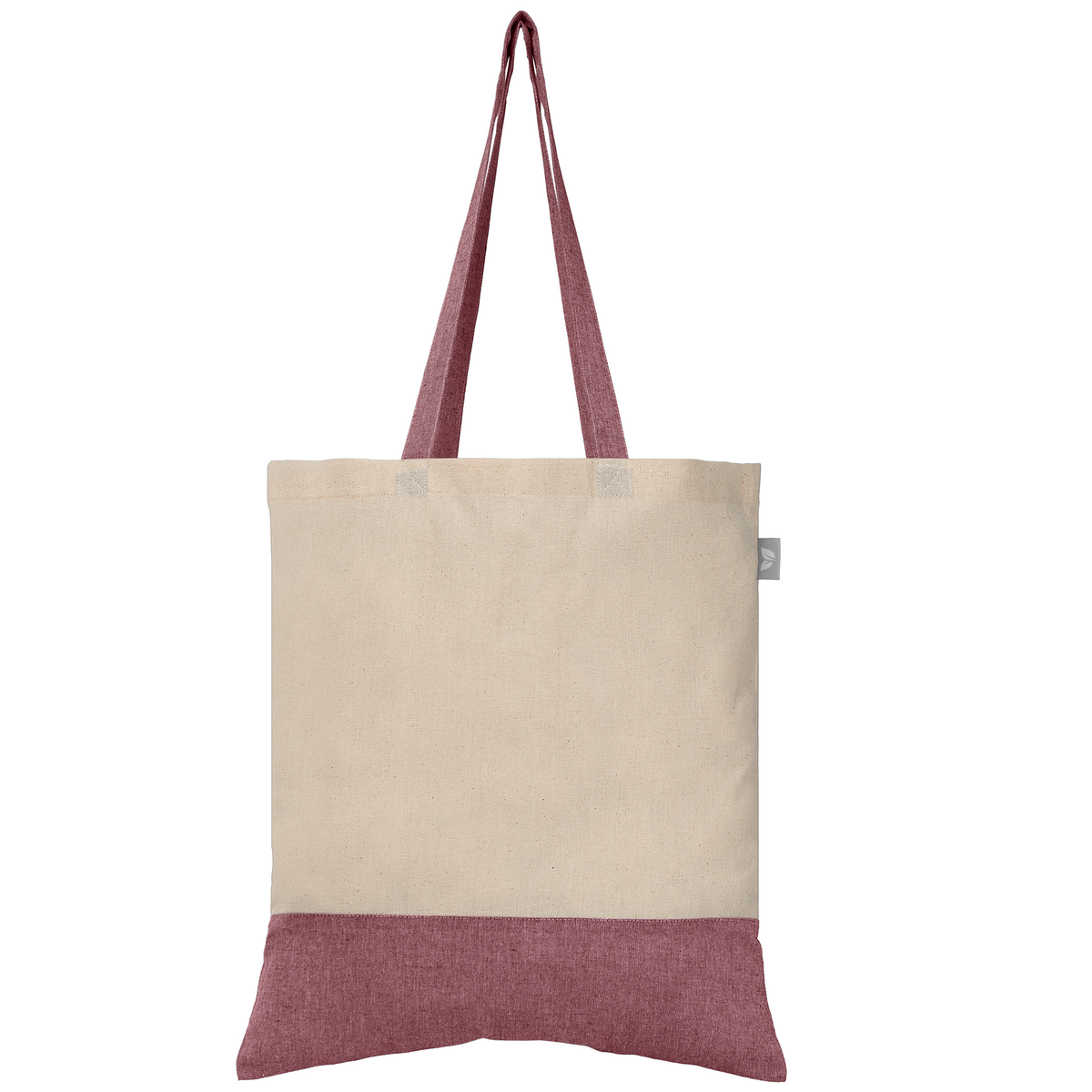 Quebec - Sac fourre-tout en coton recyclé bicolore 140 gsm
