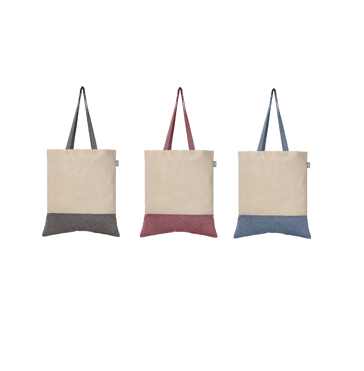 Quebec - Sac fourre-tout en coton recyclé bicolore 140 gsm
