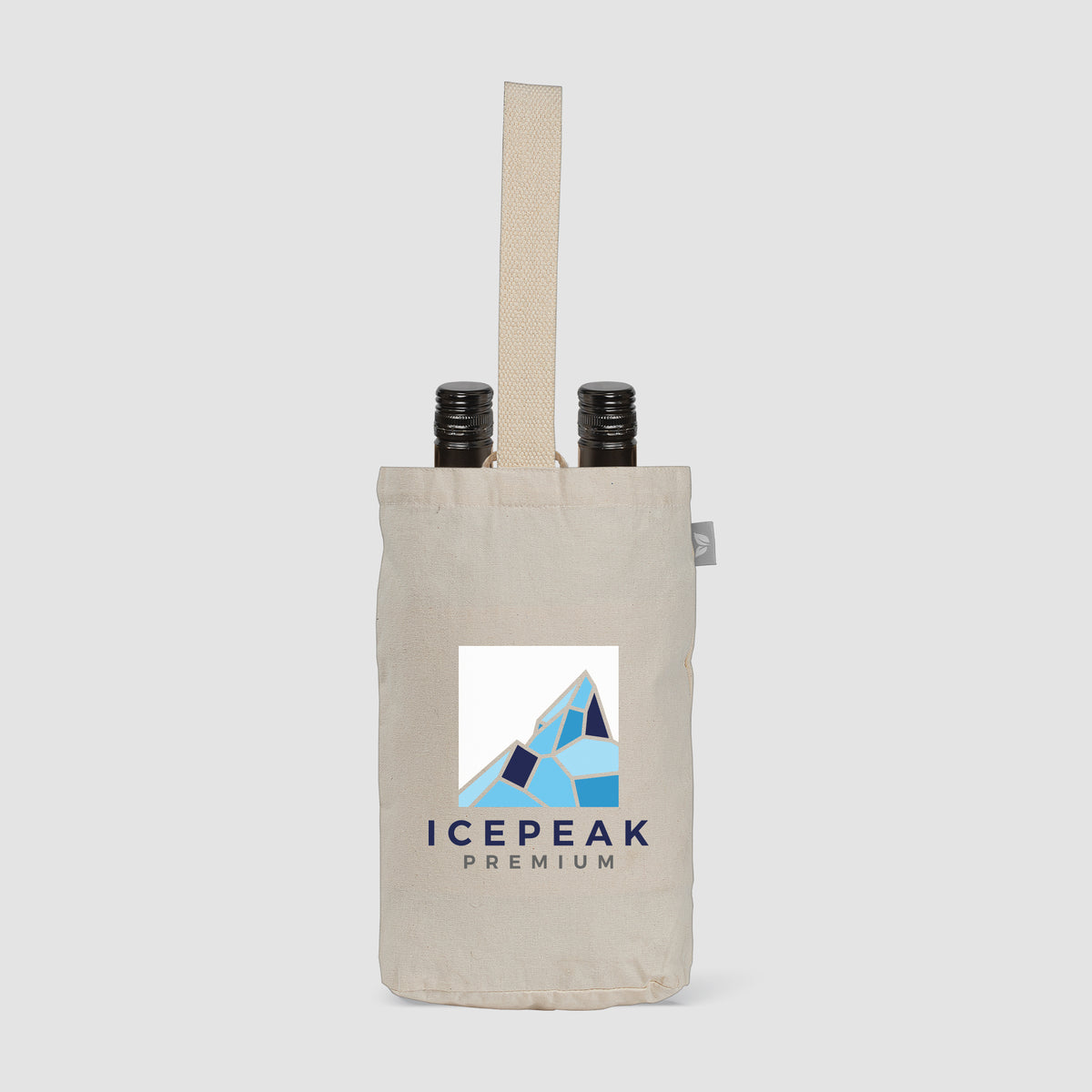Sac à vin en coton recyclé de 225 gsm