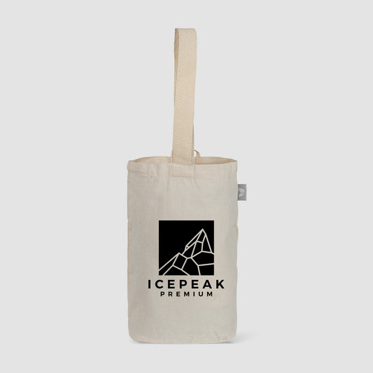 Sac à vin en coton recyclé de 225 gsm