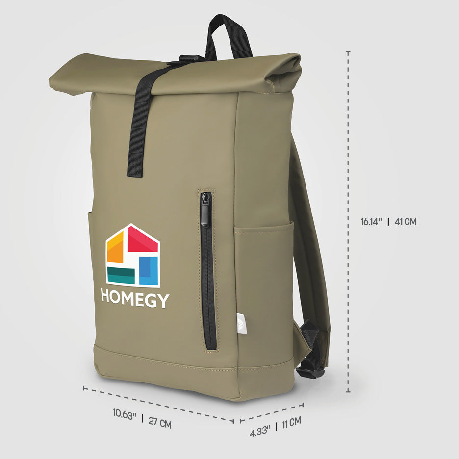 Malmö - Sac à dos Rolltop recyclé imperméable