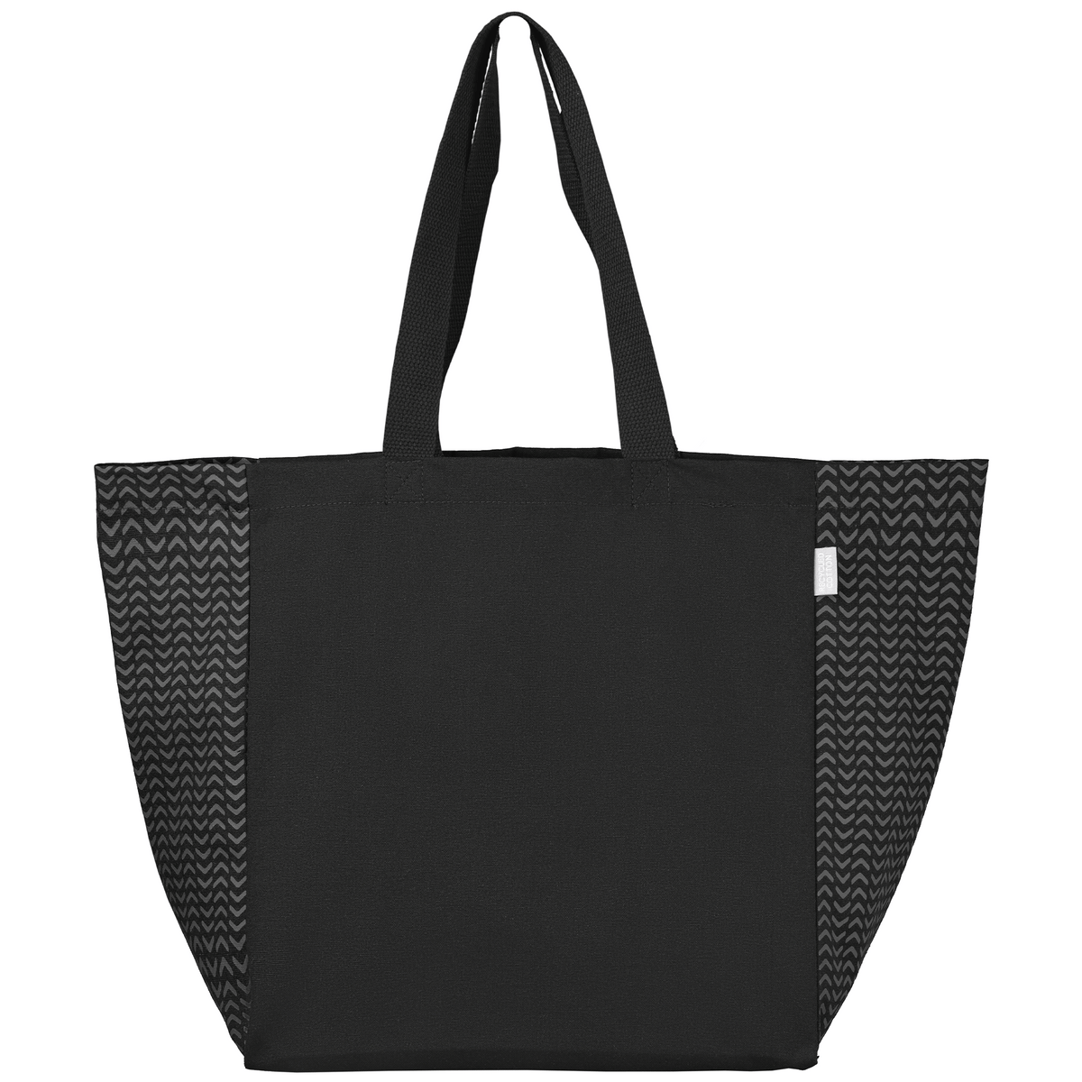 Sac Toronto fourre-tout en coton recyclé à motif chevron - 225 gsm