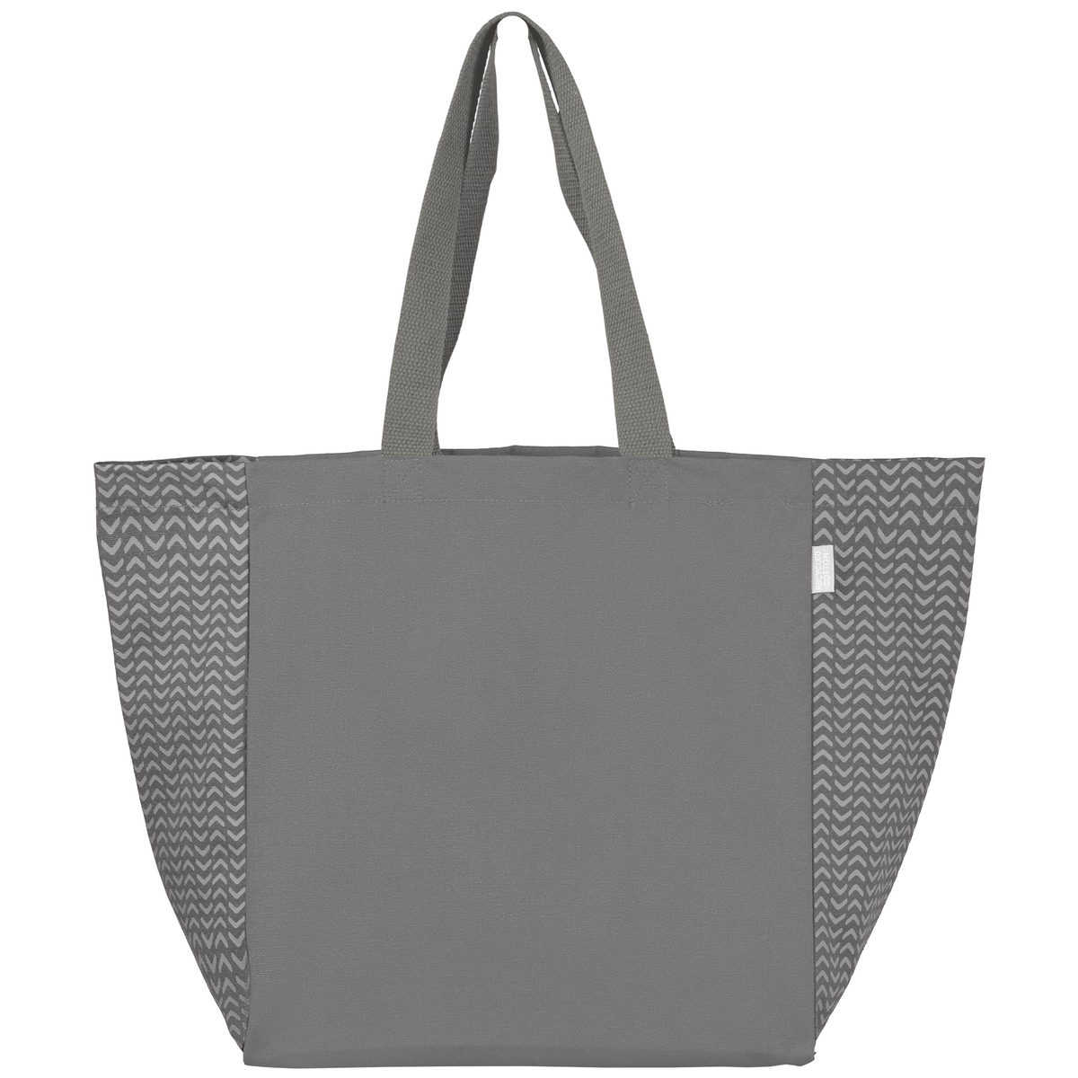 Sac Toronto fourre-tout en coton recyclé à motif chevron - 225 gsm