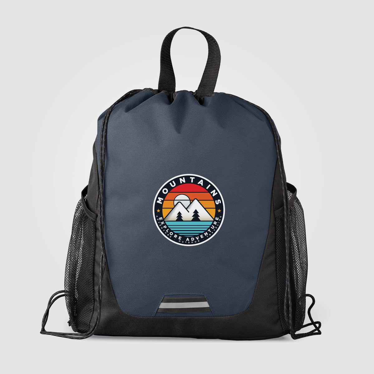 Sac Jotun  à cordon avec poches en polyester recyclé - 10 L