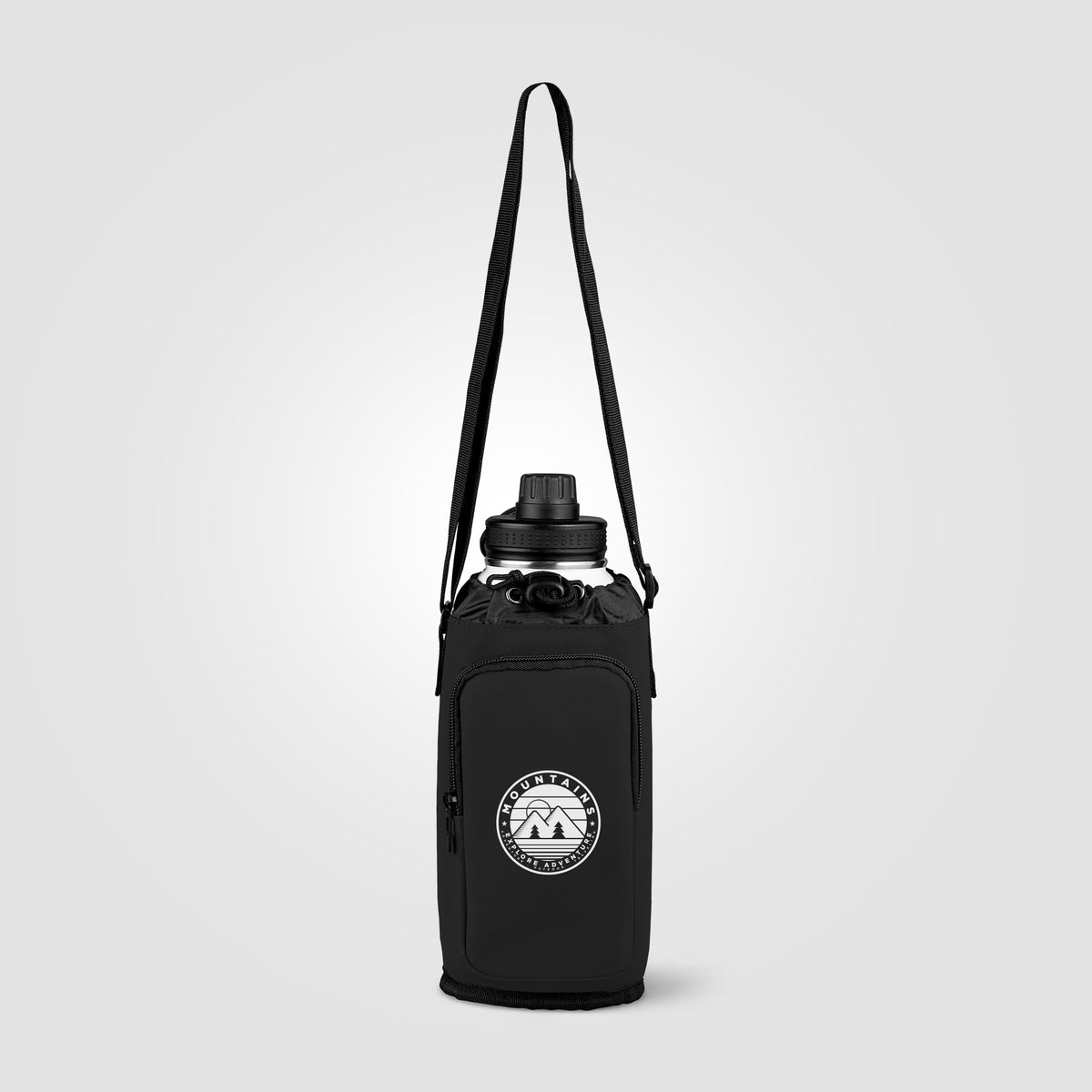 Sac Malmö pour bouteille en PU recyclé à fermeture éclair - 1.8 L