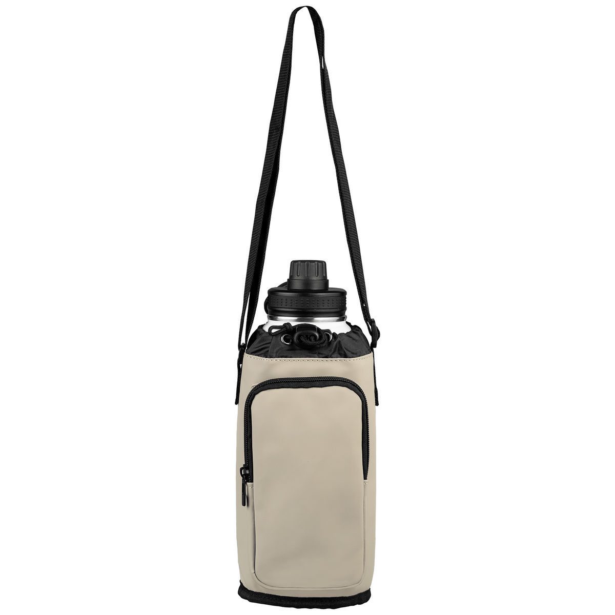 Sac Malmö pour bouteille en PU recyclé à fermeture éclair - 1.8 L