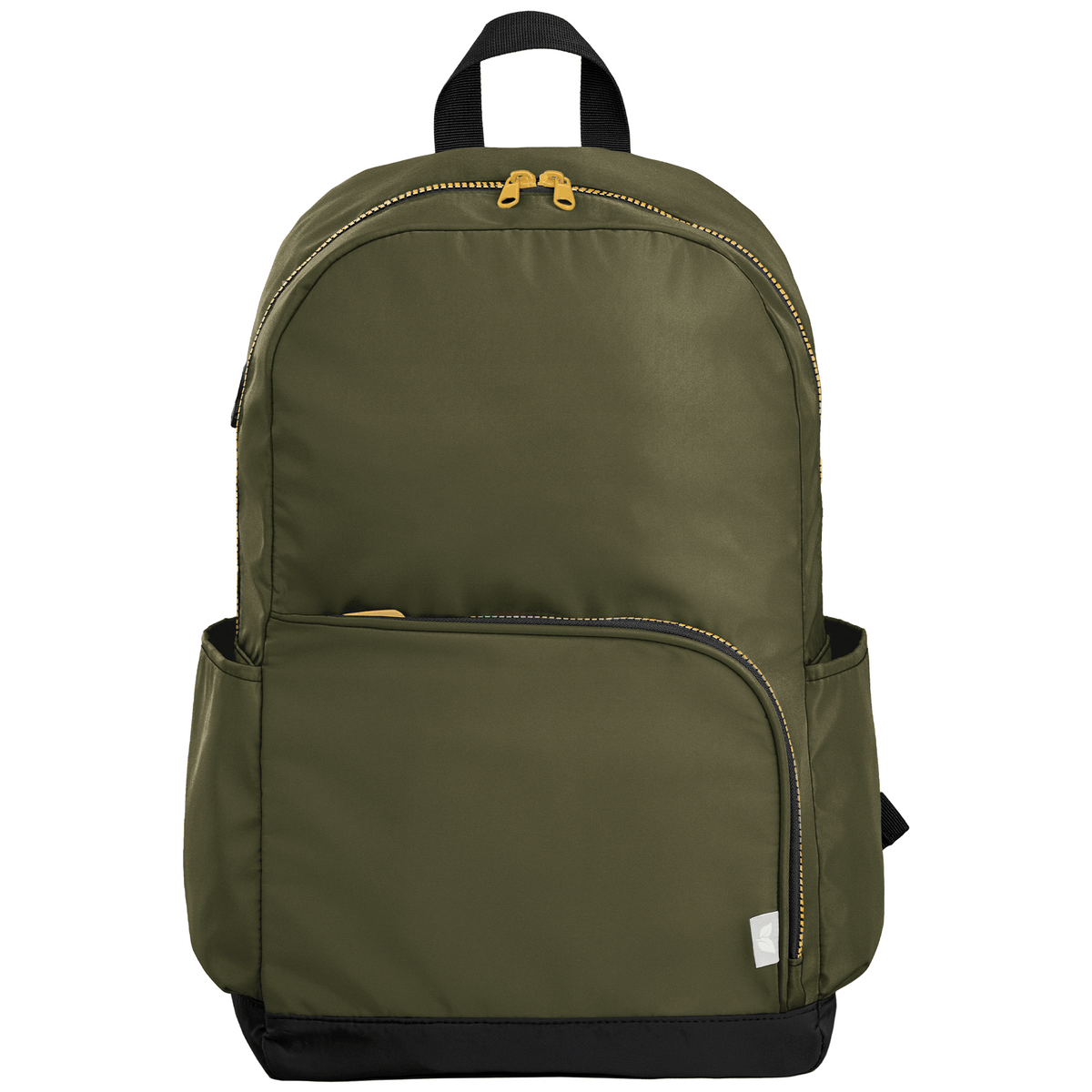 Sac à dos Kora, double poche, fermeture éclair dorée, rPET, 38 cm - 20 L
