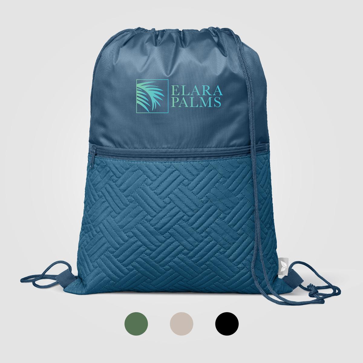 Sac à cordon Sora recyclé matelassé – 6 L