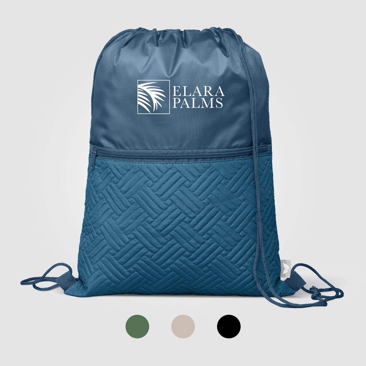 Sac à cordon Sora recyclé matelassé – 6 L