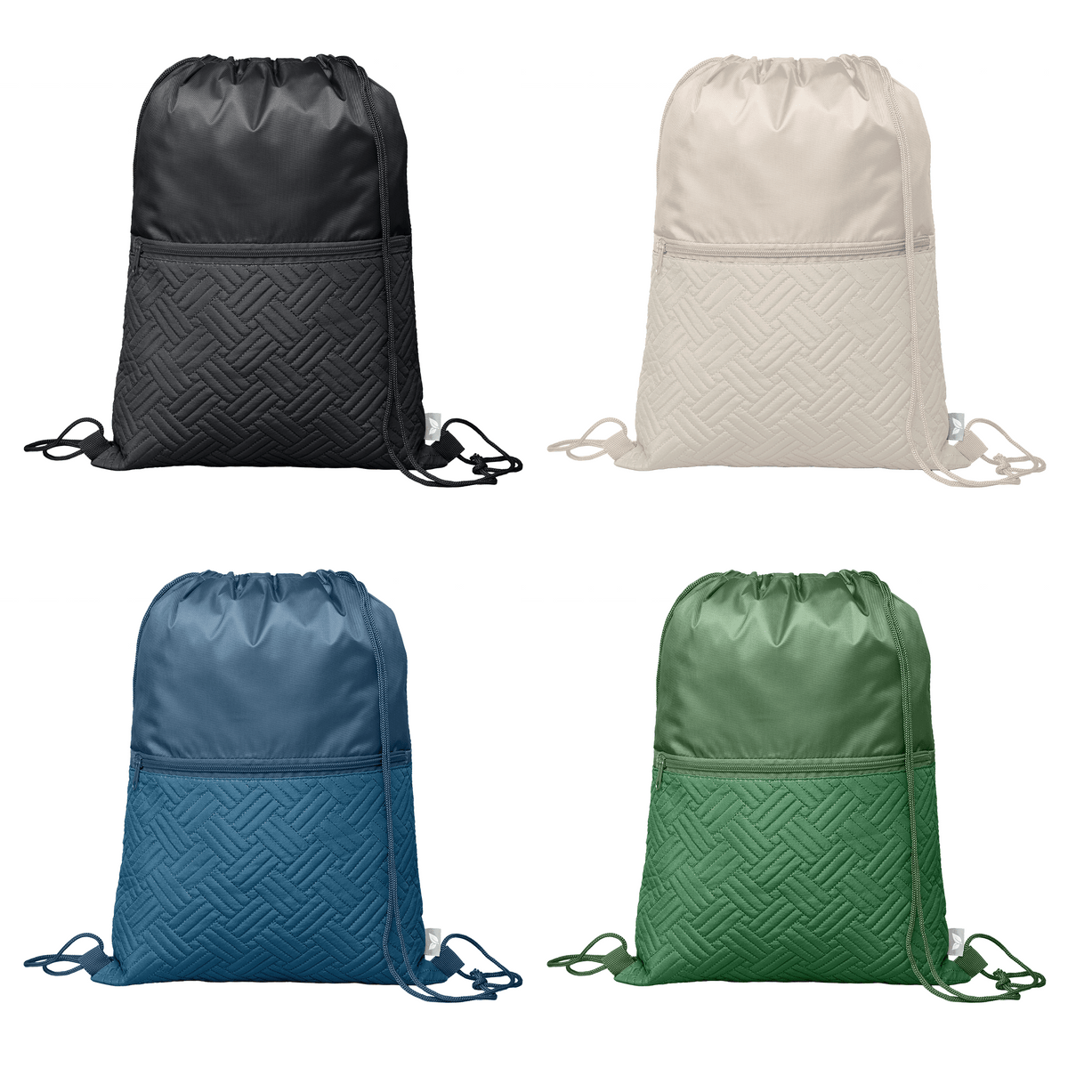 Sac à cordon Sora recyclé matelassé – 6 L