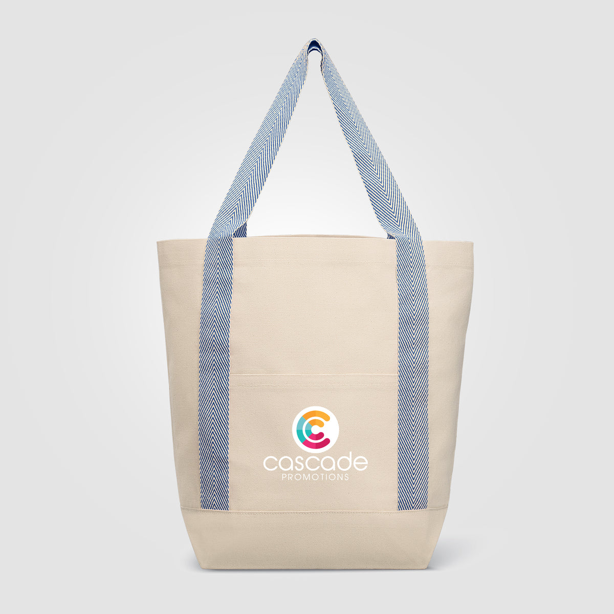 Niva Tote bag en toile de 340 gsm coton recyclé, poche avant - 12,25 L