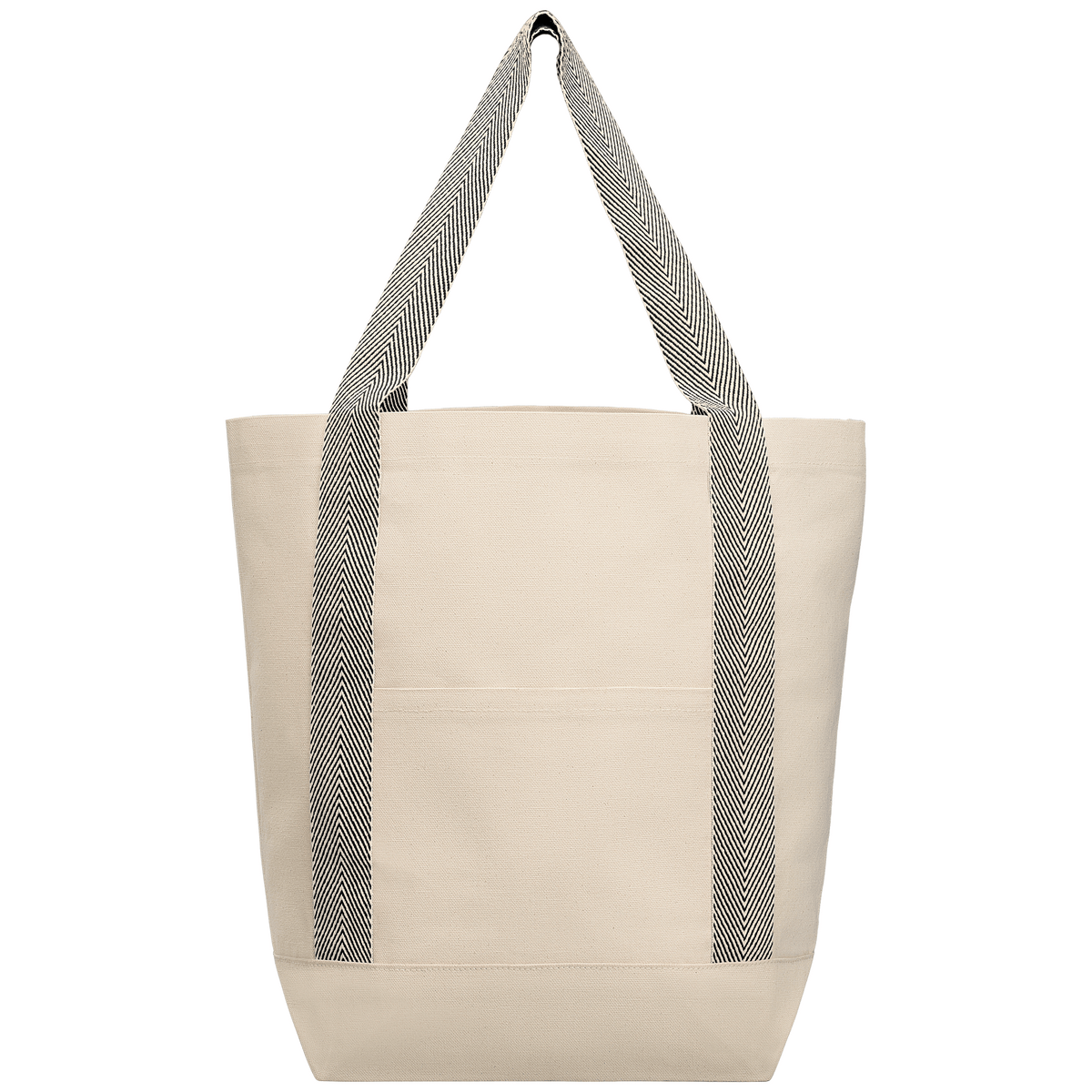 Niva Tote bag en toile de 340 gsm coton recyclé, poche avant - 12,25 L