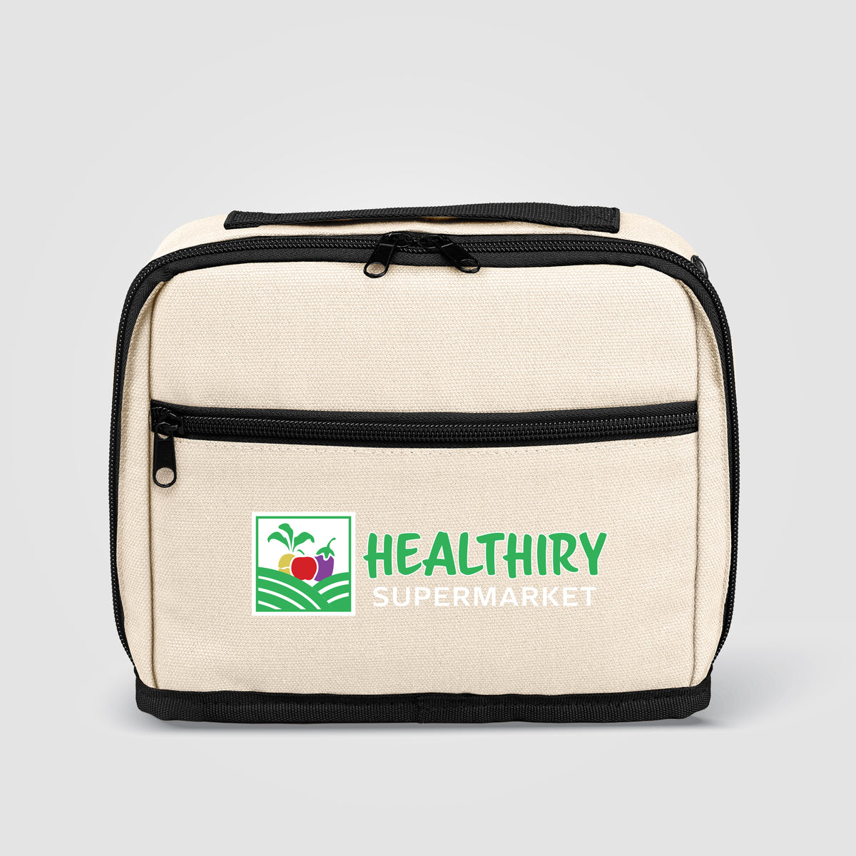 Odyssey Trousse organisatrice tech en coton recyclé 540 g/m², fermeture éclair - 1,7 L