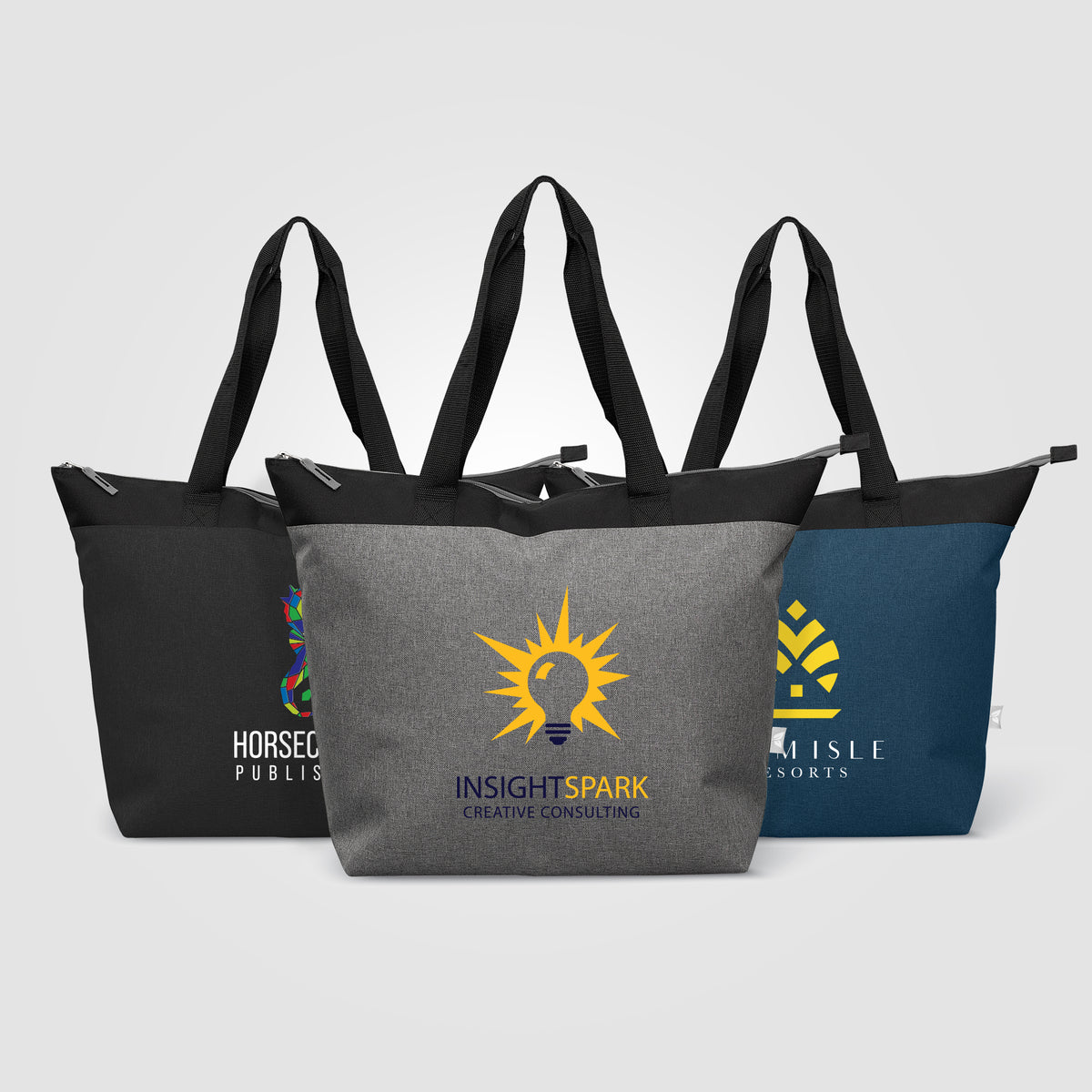 Sac isotherme cabas Metropolis 20 L en polyester recyclé 600D avec fermeture zippée – 44 canettes