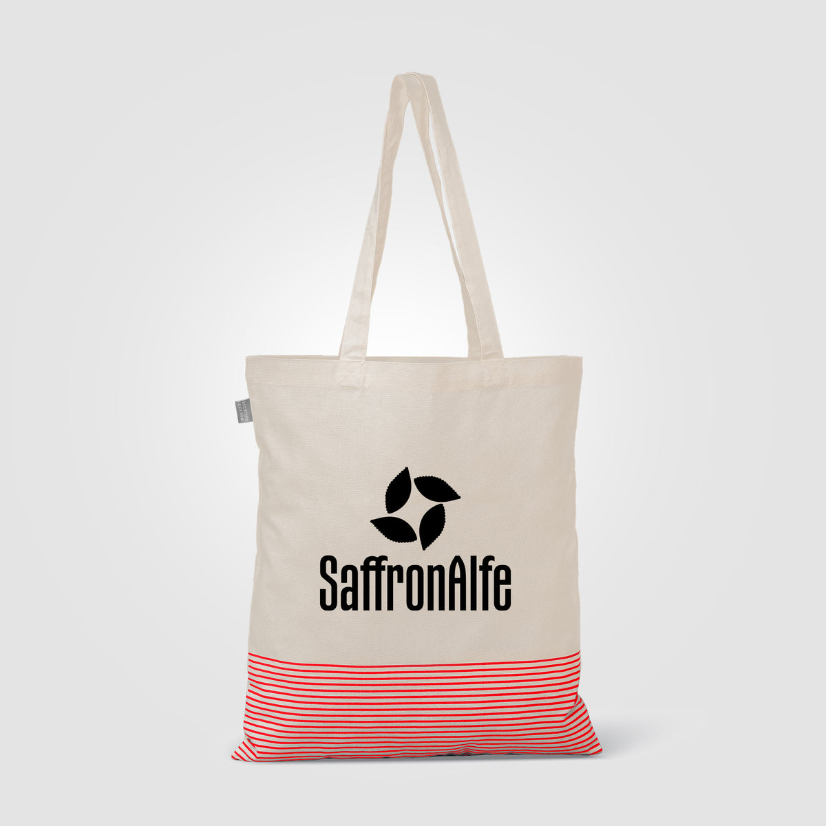 Sac fourre-tout Aro en coton recyclé micro-rayures – 9,7 L