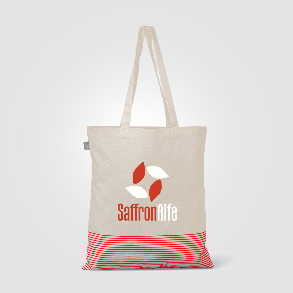 Sac fourre-tout Aro en coton recyclé micro-rayures – 9,7 L