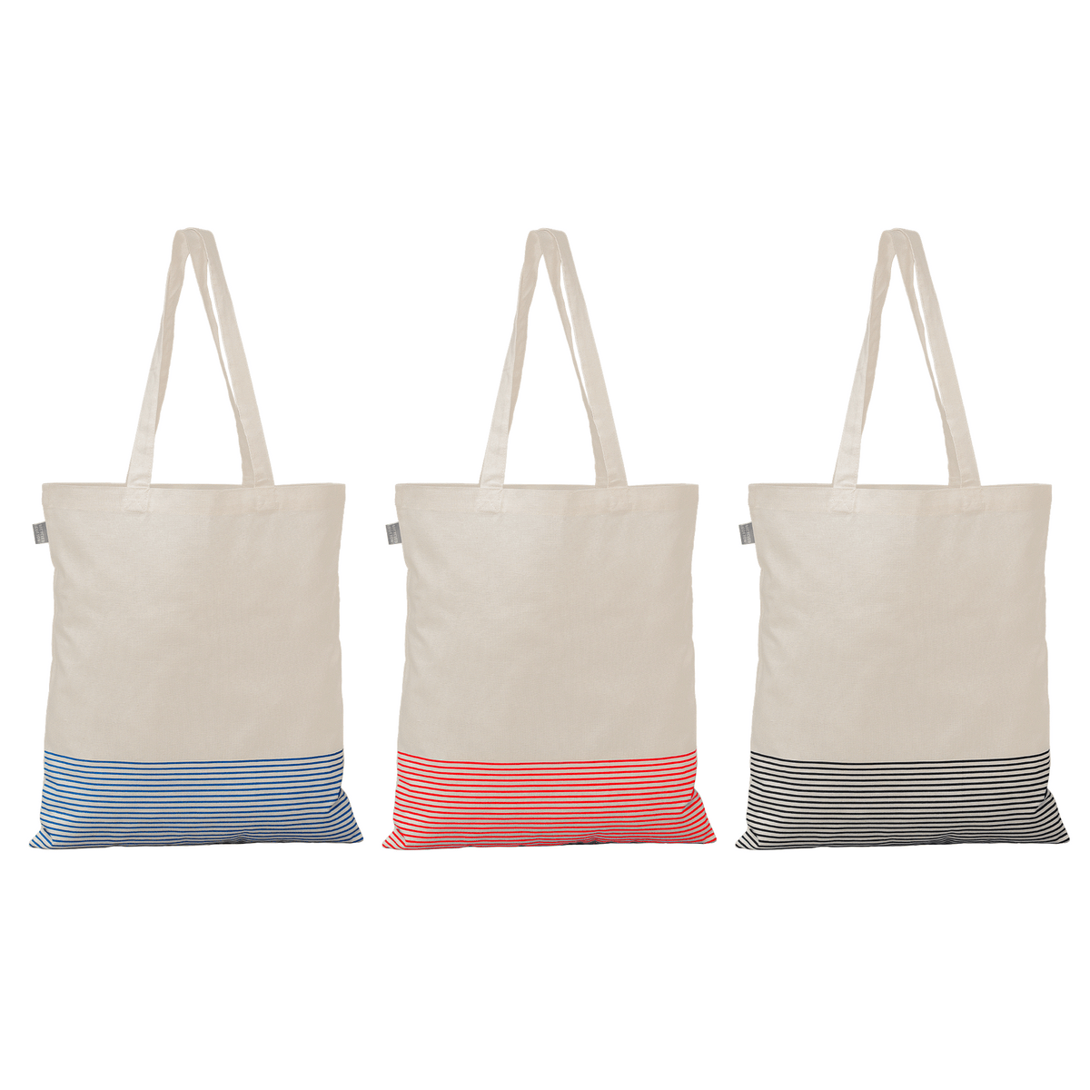 Sac fourre-tout Aro en coton recyclé micro-rayures – 9,7 L