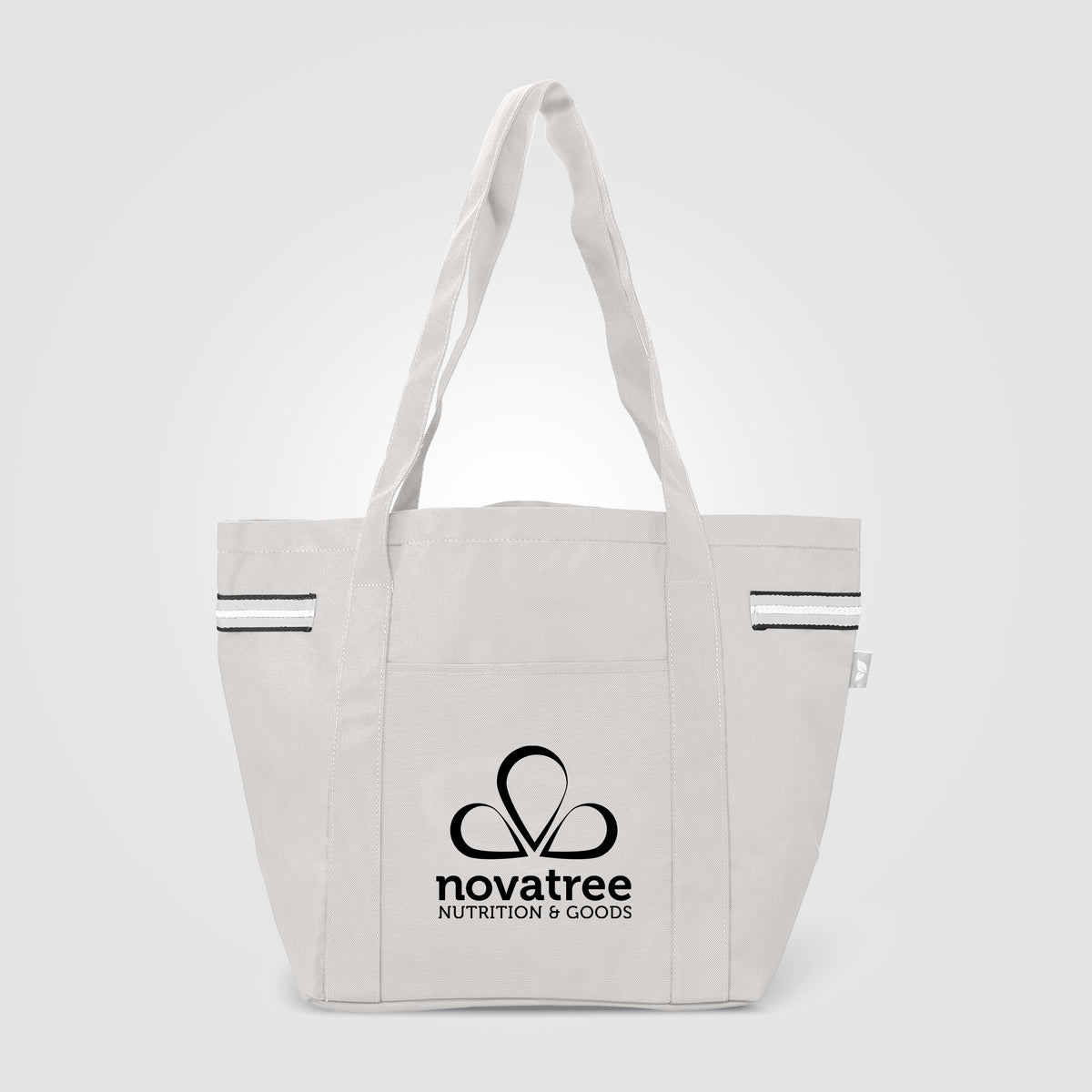 Sac fourre-tout Newport en polyester recyclé à rayures – 20 L