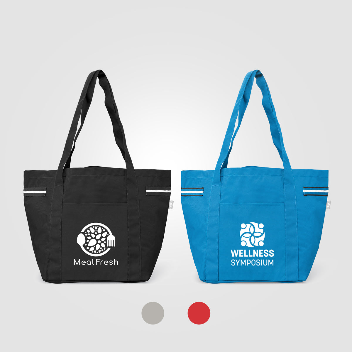 Sac fourre-tout Newport en polyester recyclé à rayures – 20 L