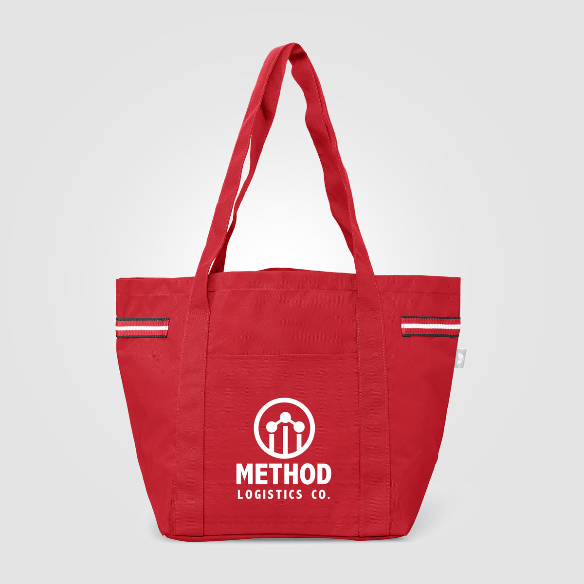 Sac fourre-tout Newport en polyester recyclé à rayures – 20 L