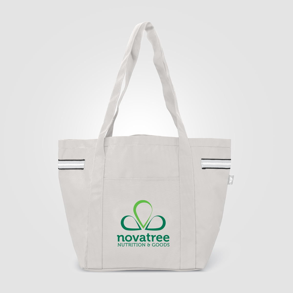 Sac fourre-tout Newport en polyester recyclé à rayures – 20 L