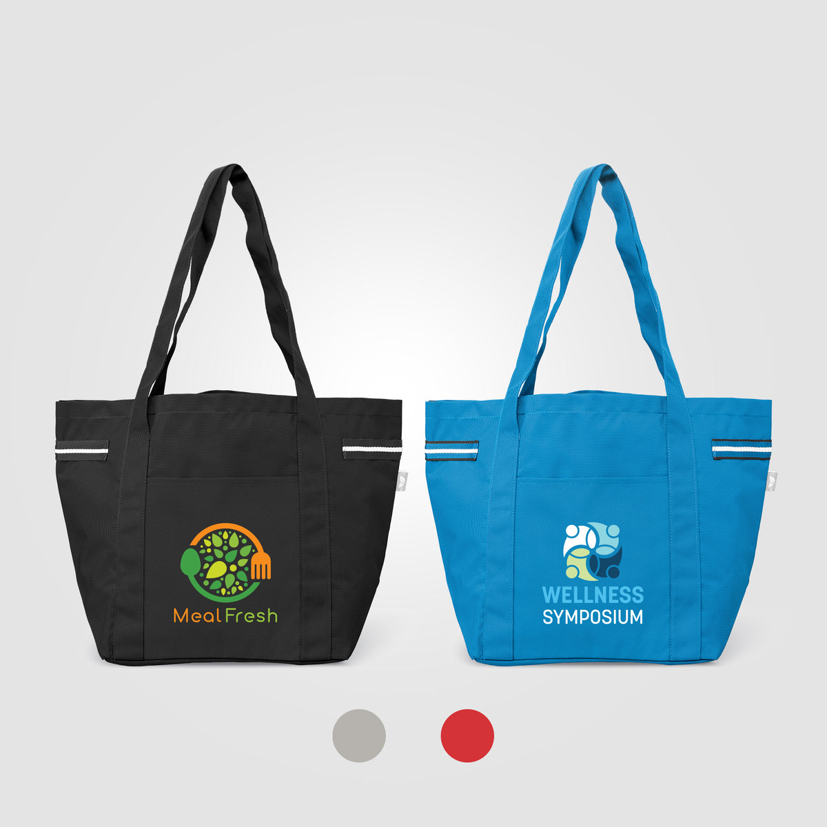 Sac fourre-tout Newport en polyester recyclé à rayures – 20 L