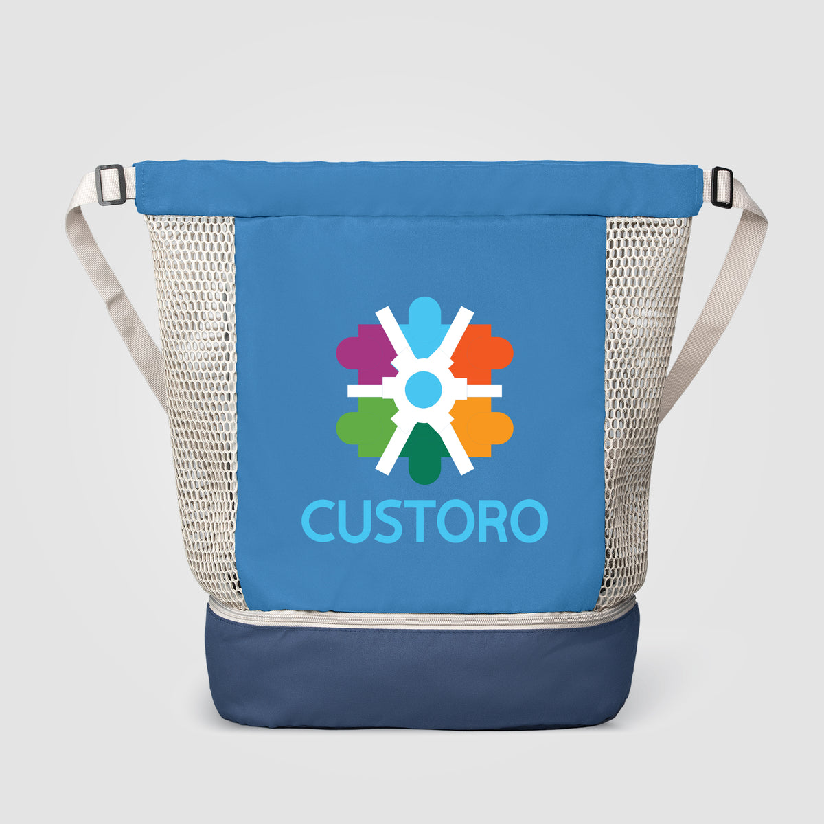 Sac à cordon Neri en maille recyclée – 34 L
