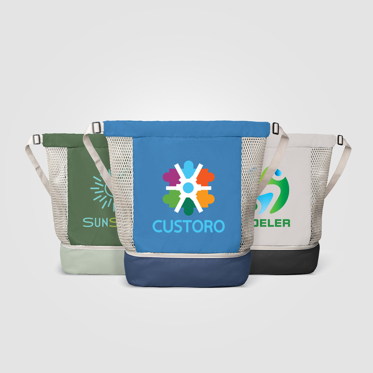 Sac à cordon Neri en maille recyclée – 34 L